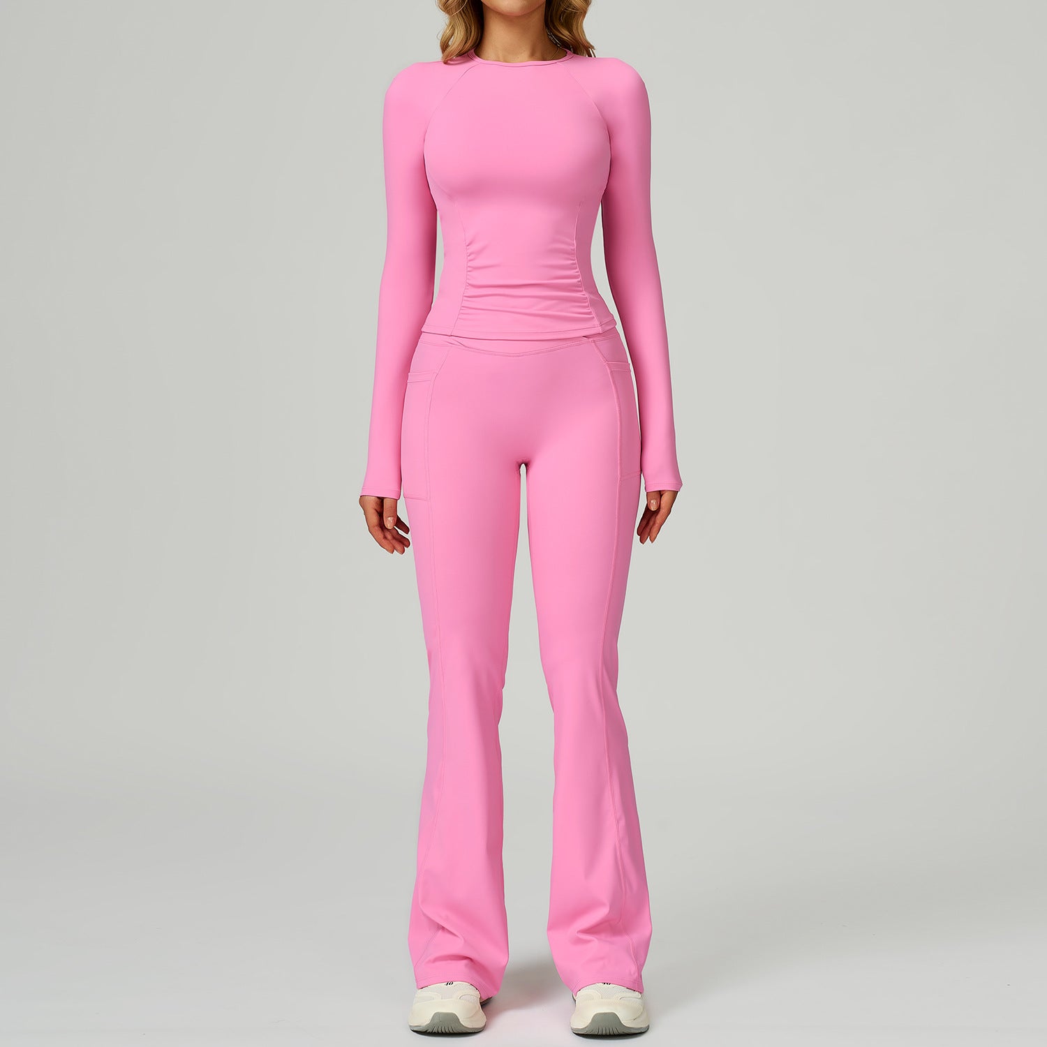 Women's hot-selling Slim-fit yoga long tops set