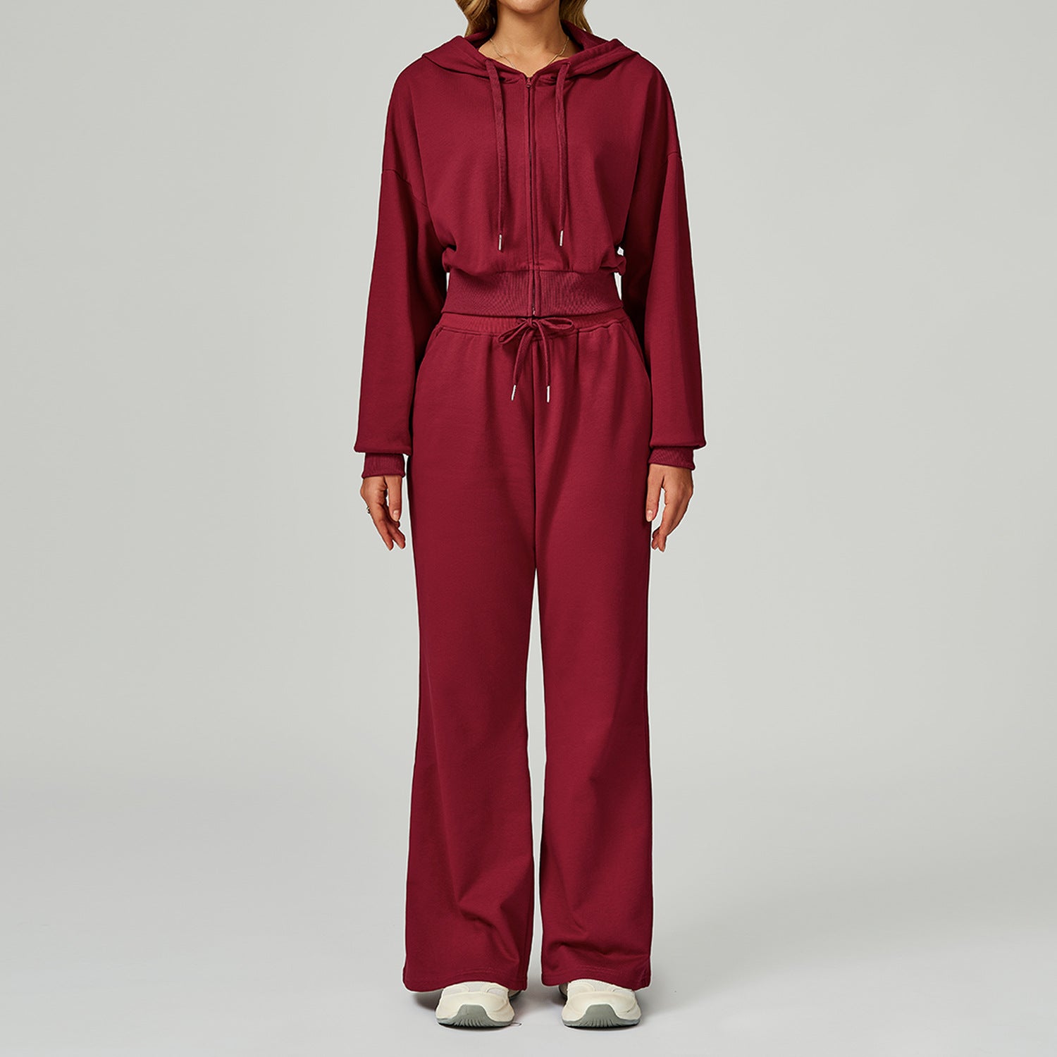 New style sports suit hooded casual loose versatile sweatshirt suit