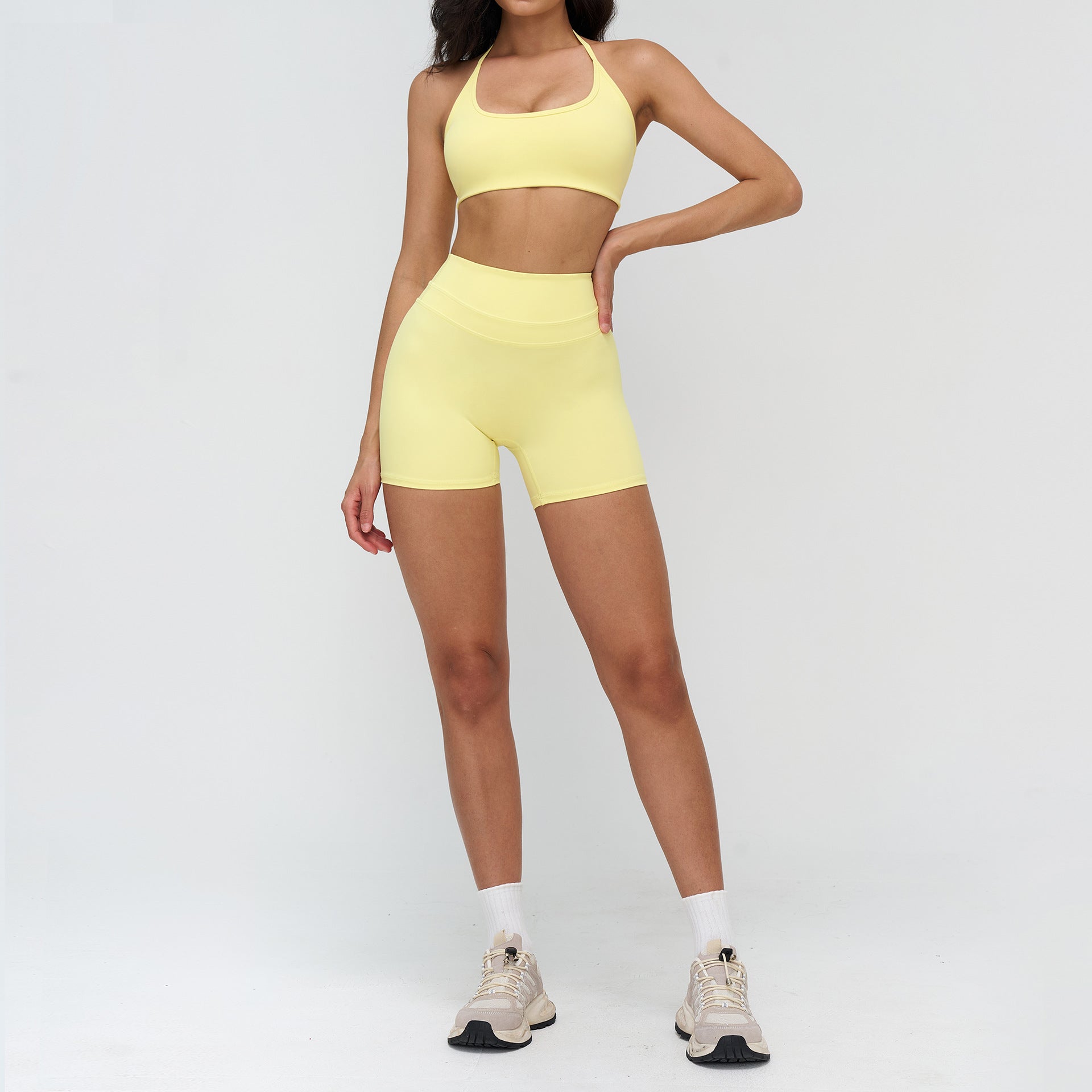 Women's quick-drying sports bras fitness set