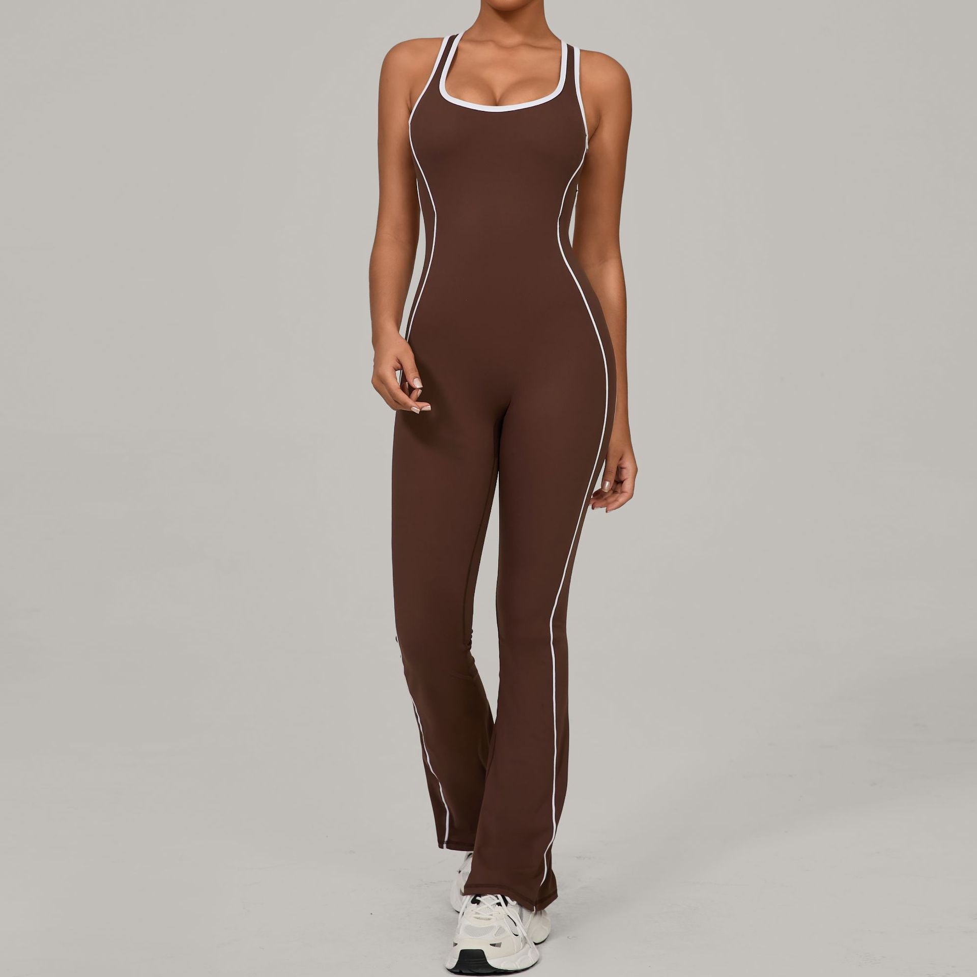 Hollow-Out Beautiful Back Yoga Dance Sports Jumpsuit