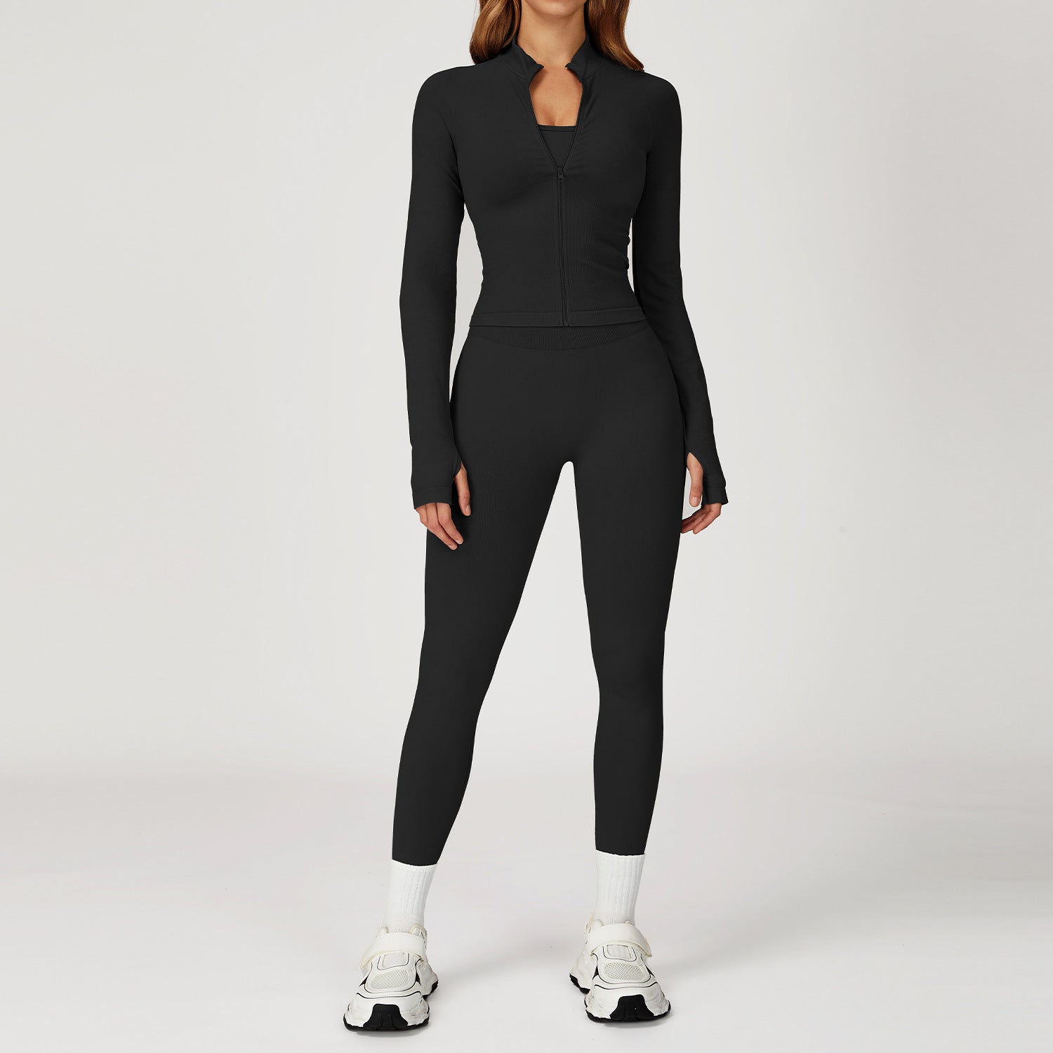 Women's seamless jacket set