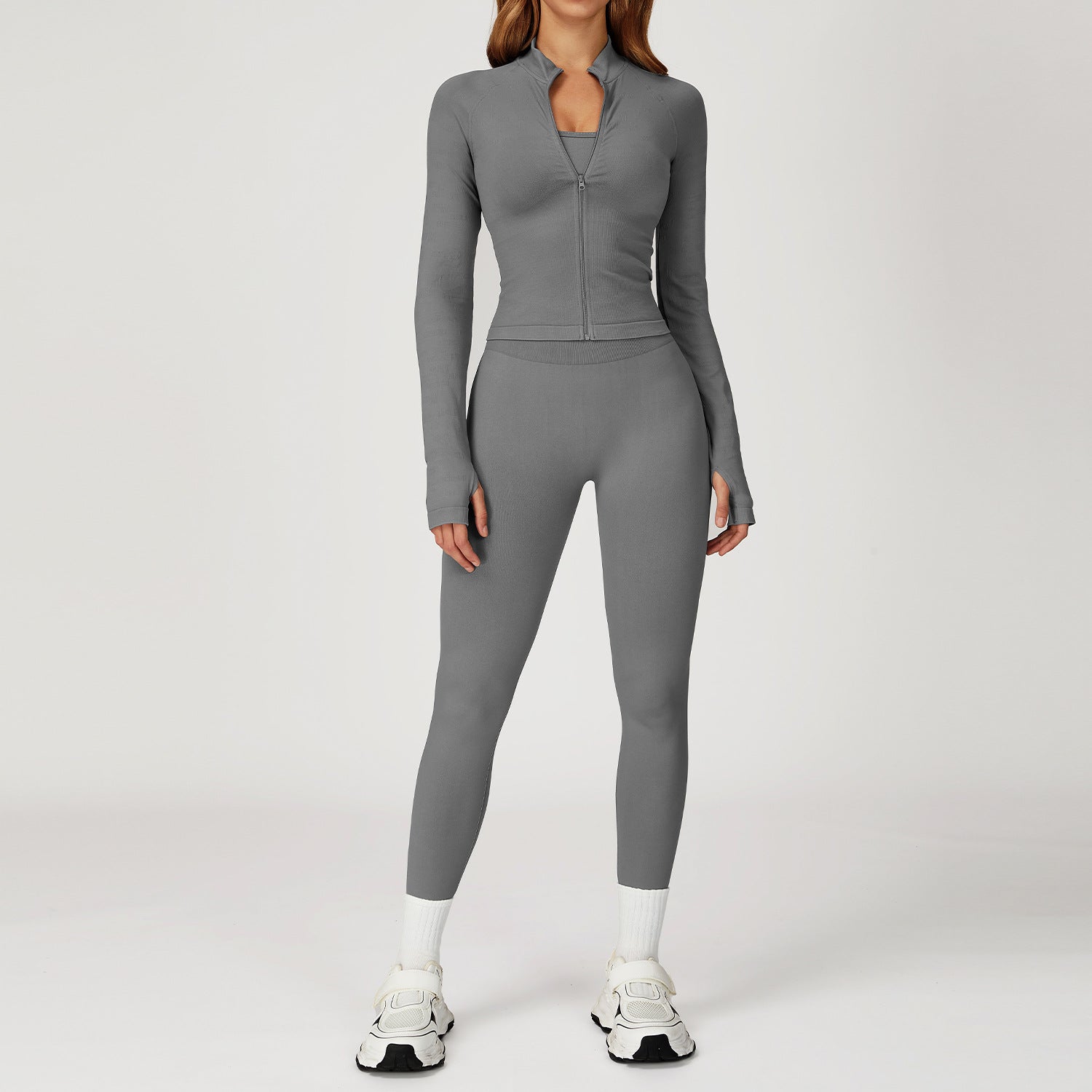 Women's seamless jacket set