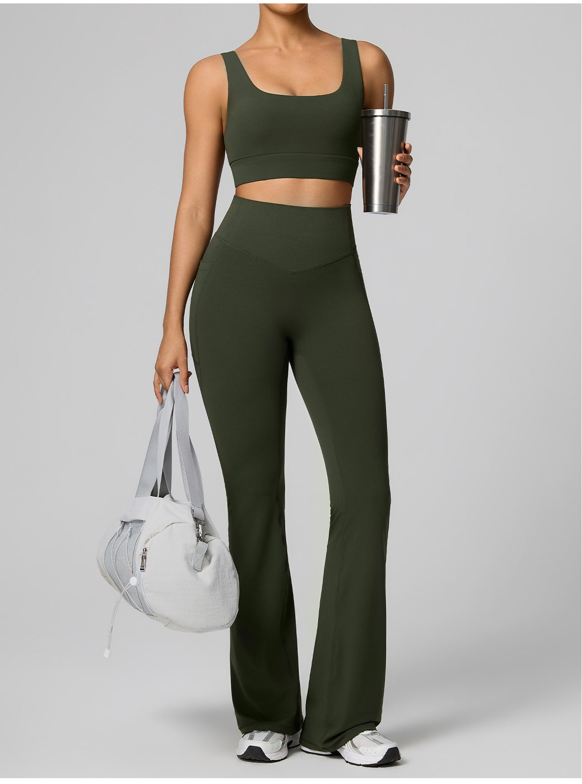 New women's fitness outfit quick-dry running sports two-piece set