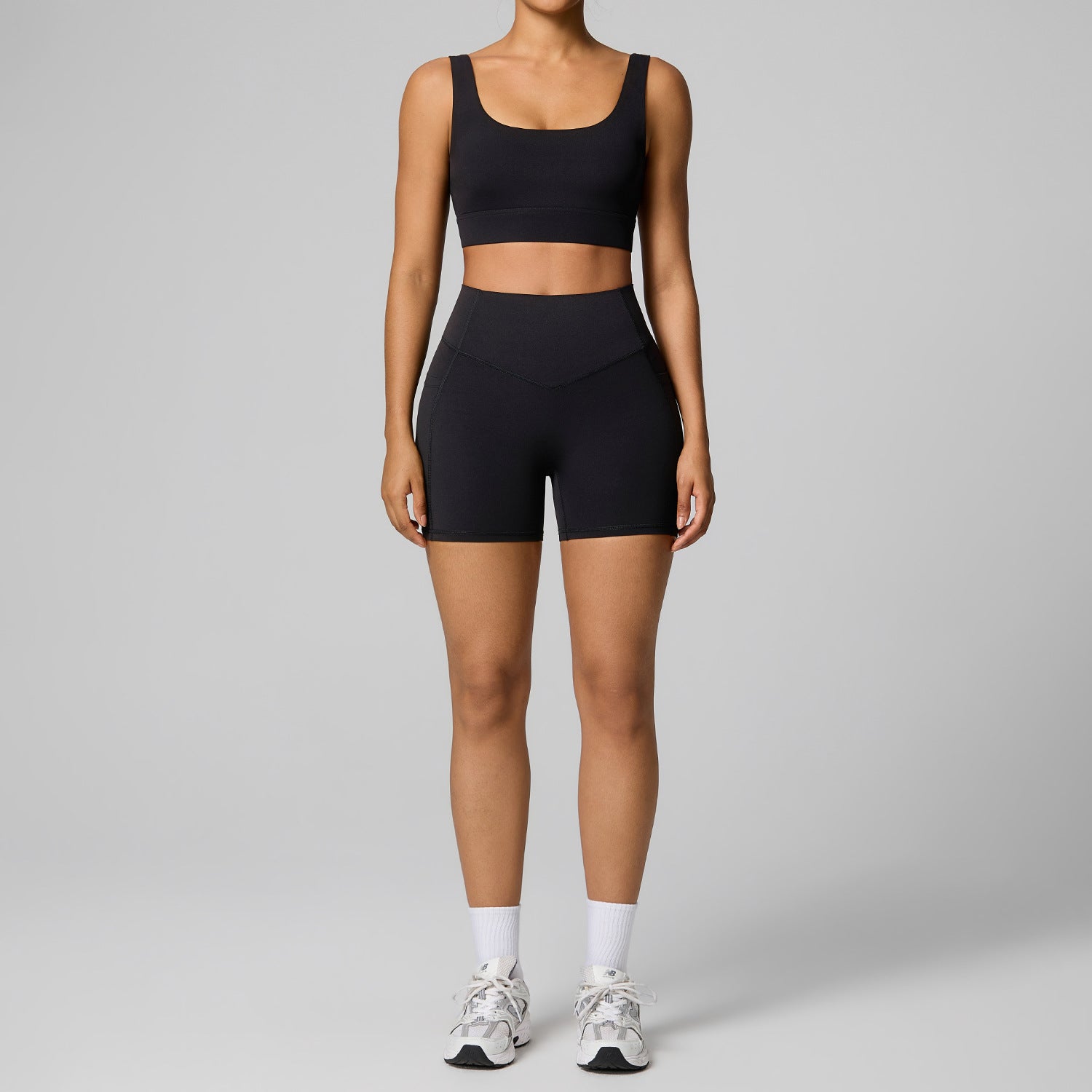 Women's high-waist tummy-shaping activewear running tight quick-dry yoga set