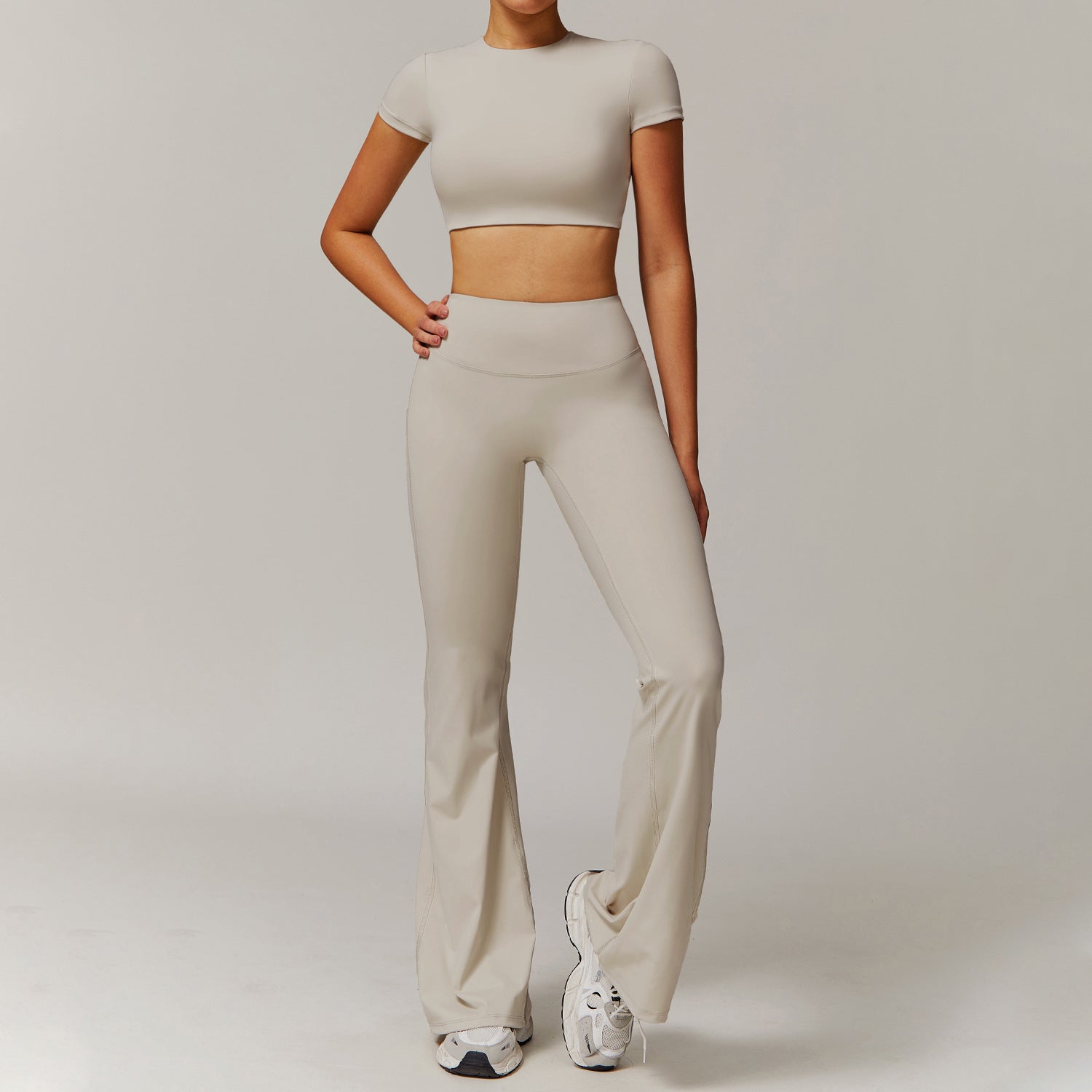 Women's quick-drying short sleeve sports suit