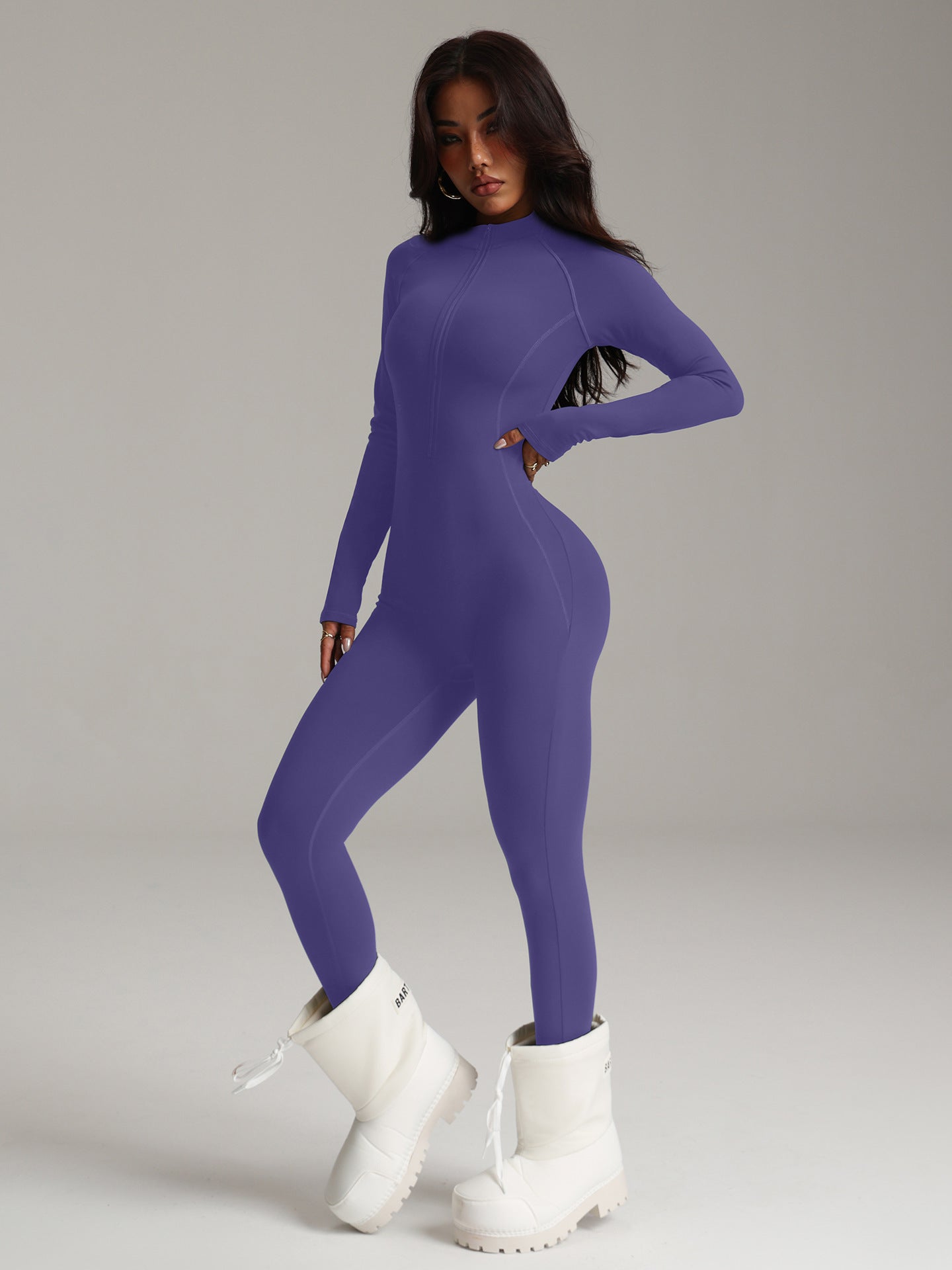 Women's Sports New Long-Sleeved Quick-Drying Tight-Fitting jumpsuits