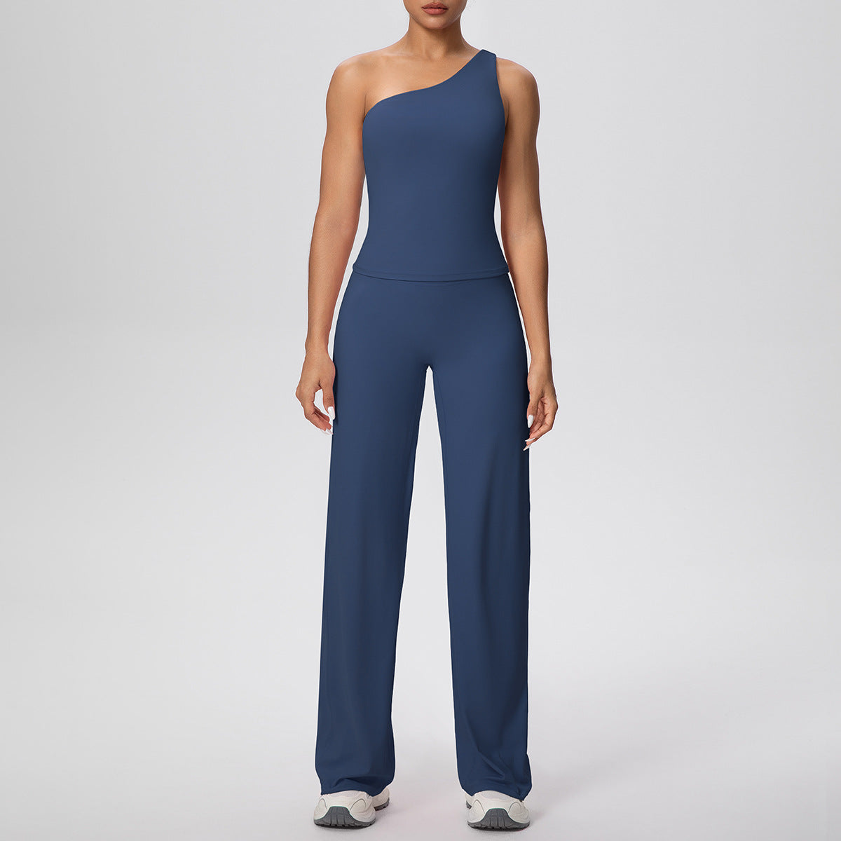 Solid Color Tight-Fitting High-Elastic Sports Suit Running Fitness