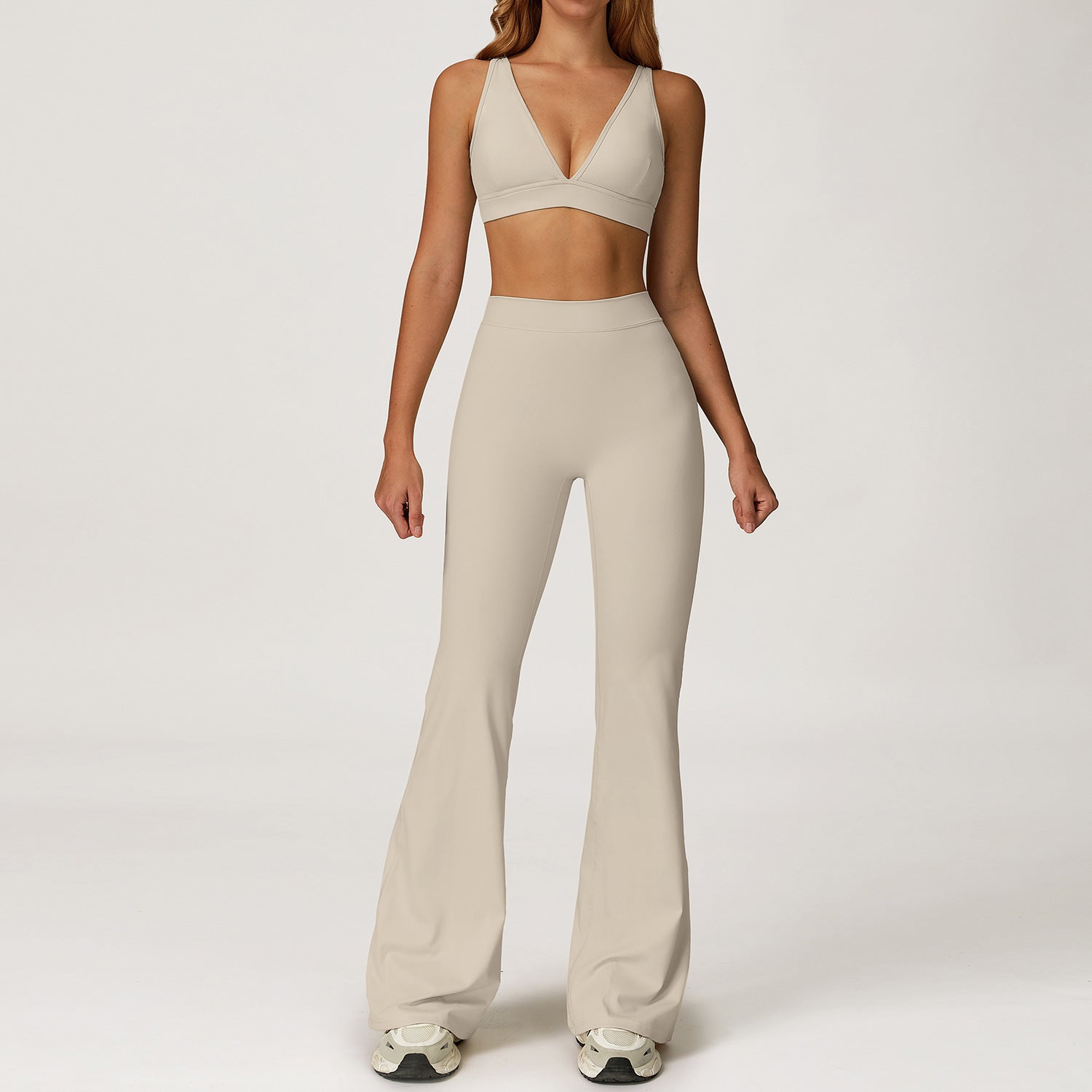 Casual and versatile tight-fitting sportswear bras set