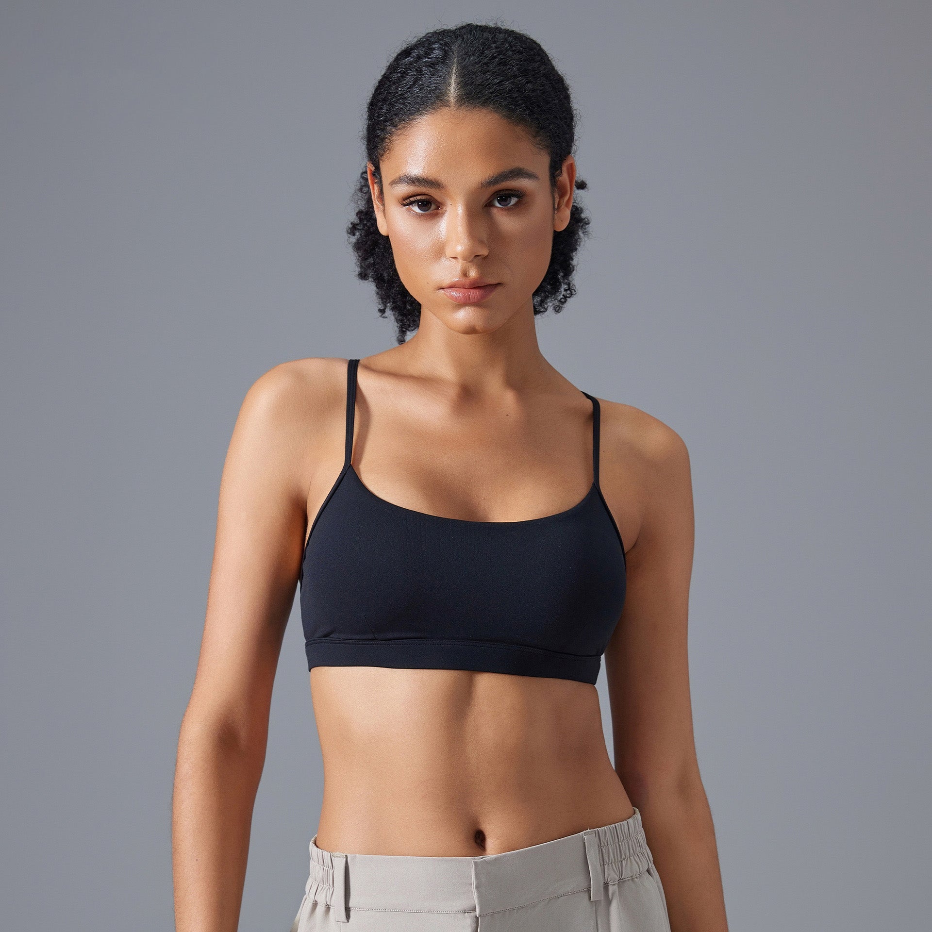 Adjustable Strap Sports Bra with Beautiful Back
