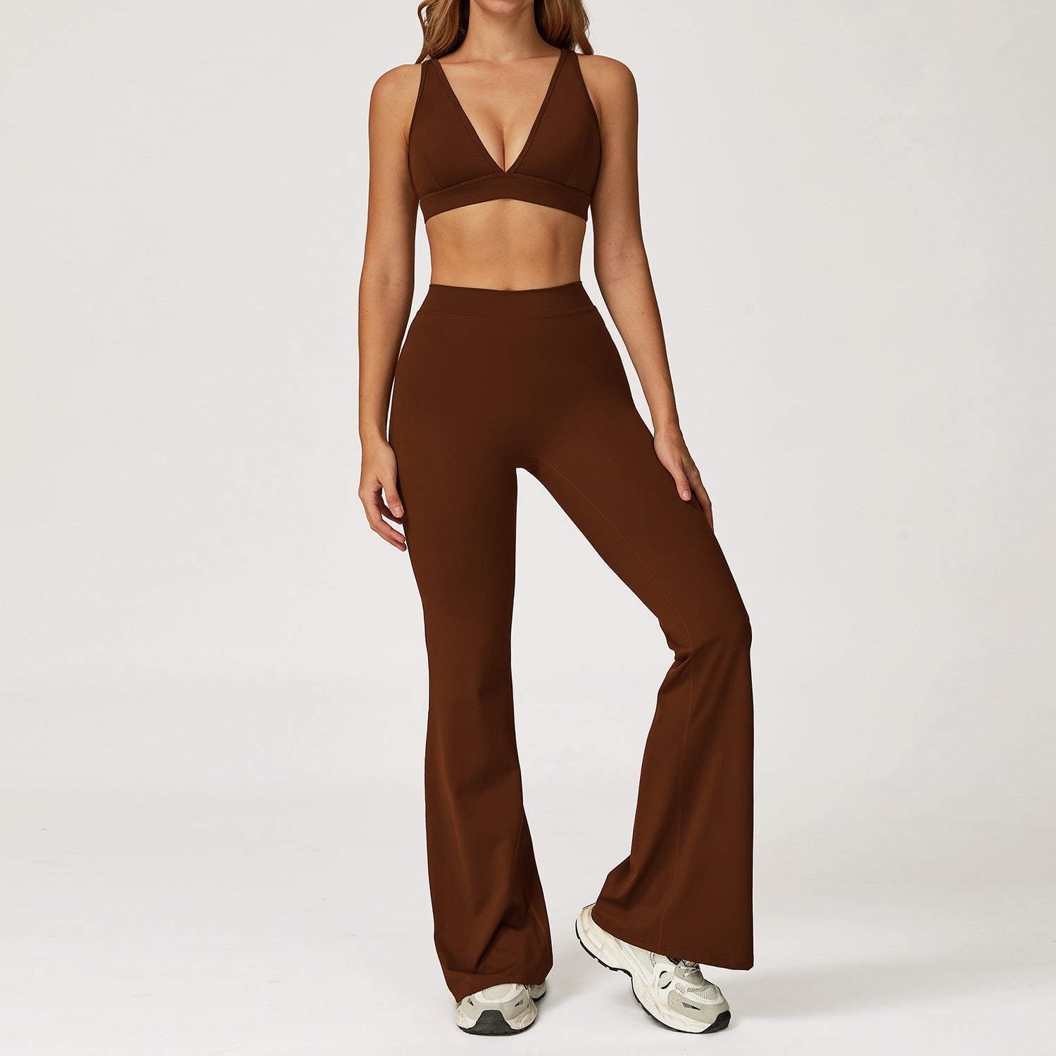 Casual and versatile tight-fitting sportswear bras set