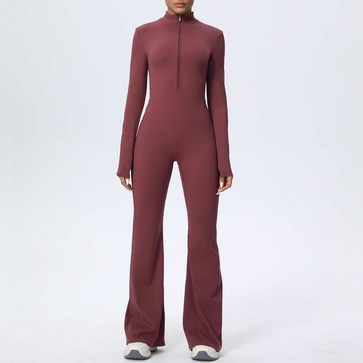 Women's Tight-fitting long-sleeved yoga bodysuit