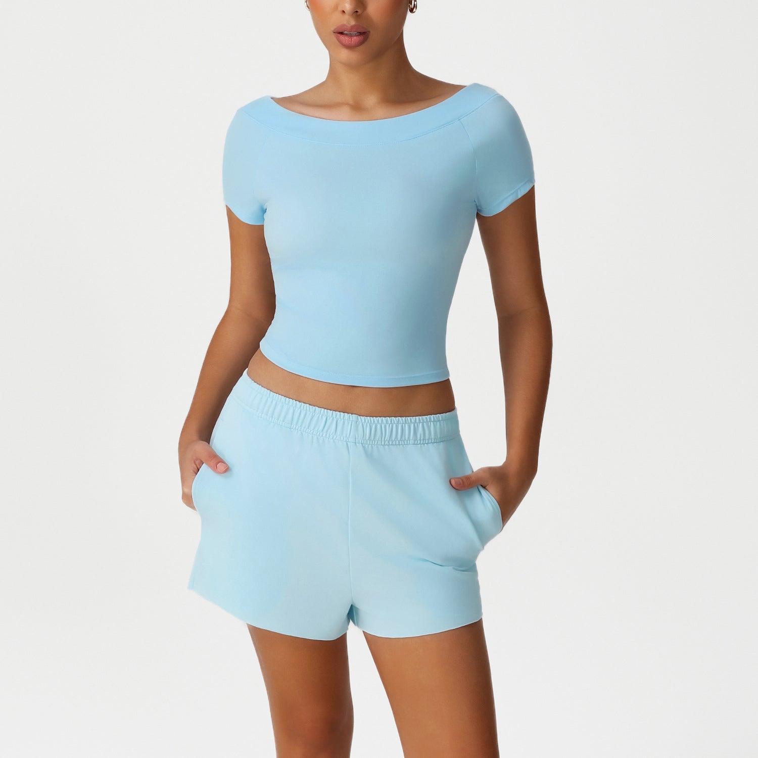 Womem's wholesale short sleeve shirts set