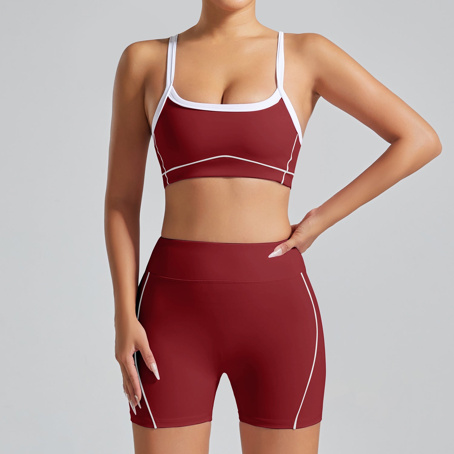 Women's quick-drying bras with shorts suit