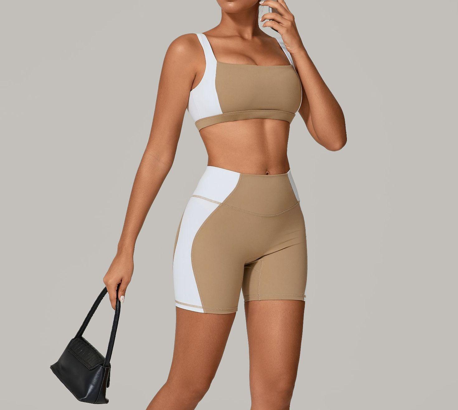 Tight-fitting quick-drying fitness sports bras suit