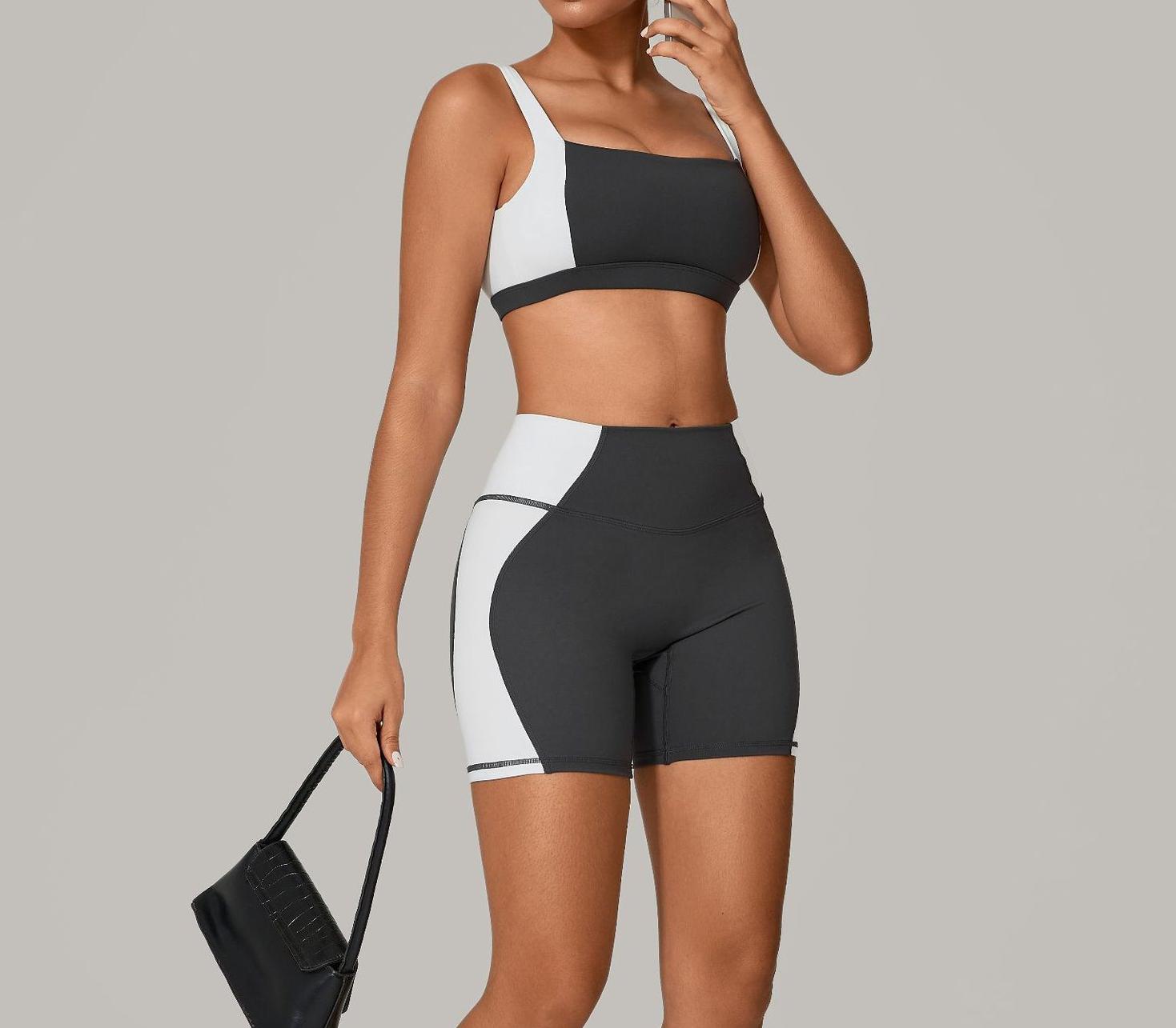 Tight-fitting quick-drying fitness sports bras suit