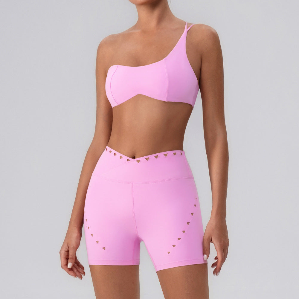 Women's quick-drying bras with shorts set