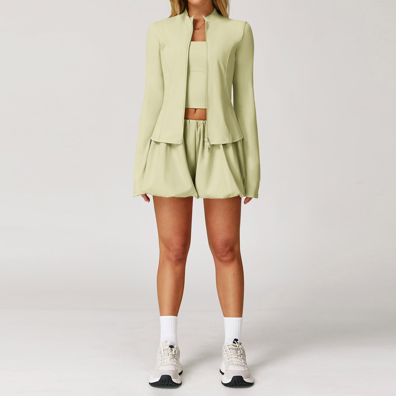 Quick-drying breathable sportswear fitness three-piece suit