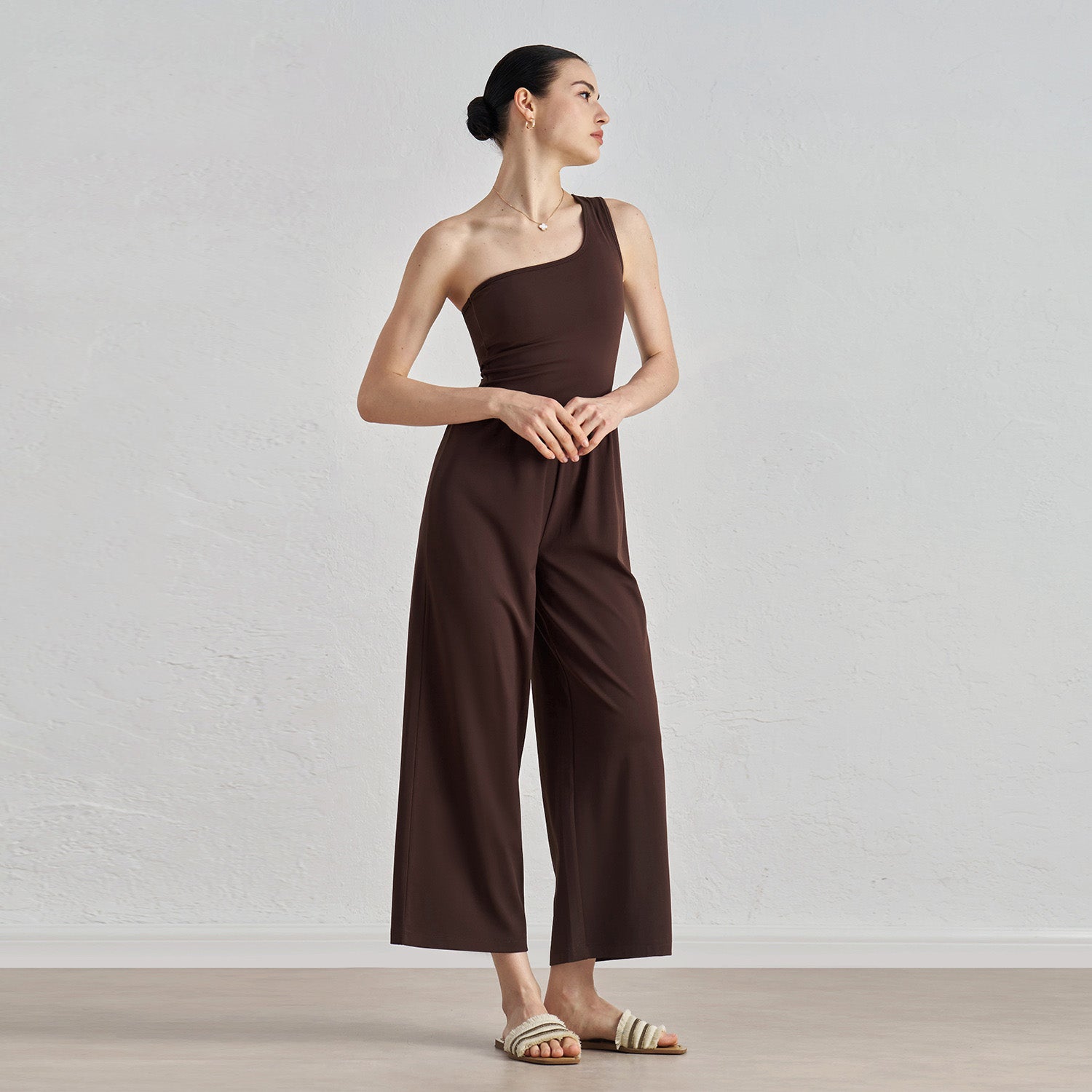 Women's fashion One-shoulder yoga bodysuit