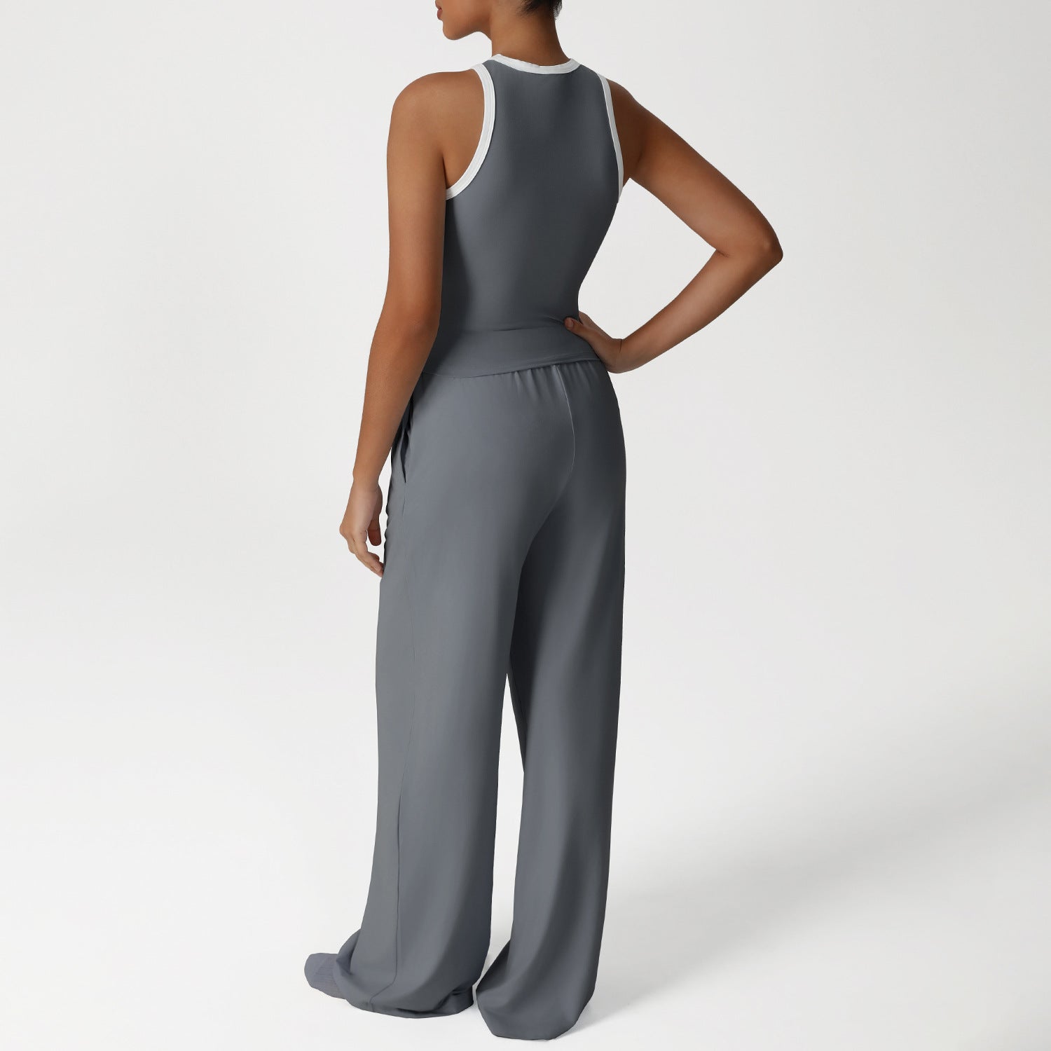 Women' sNew loose wide-leg yoga slim vest two-piece set