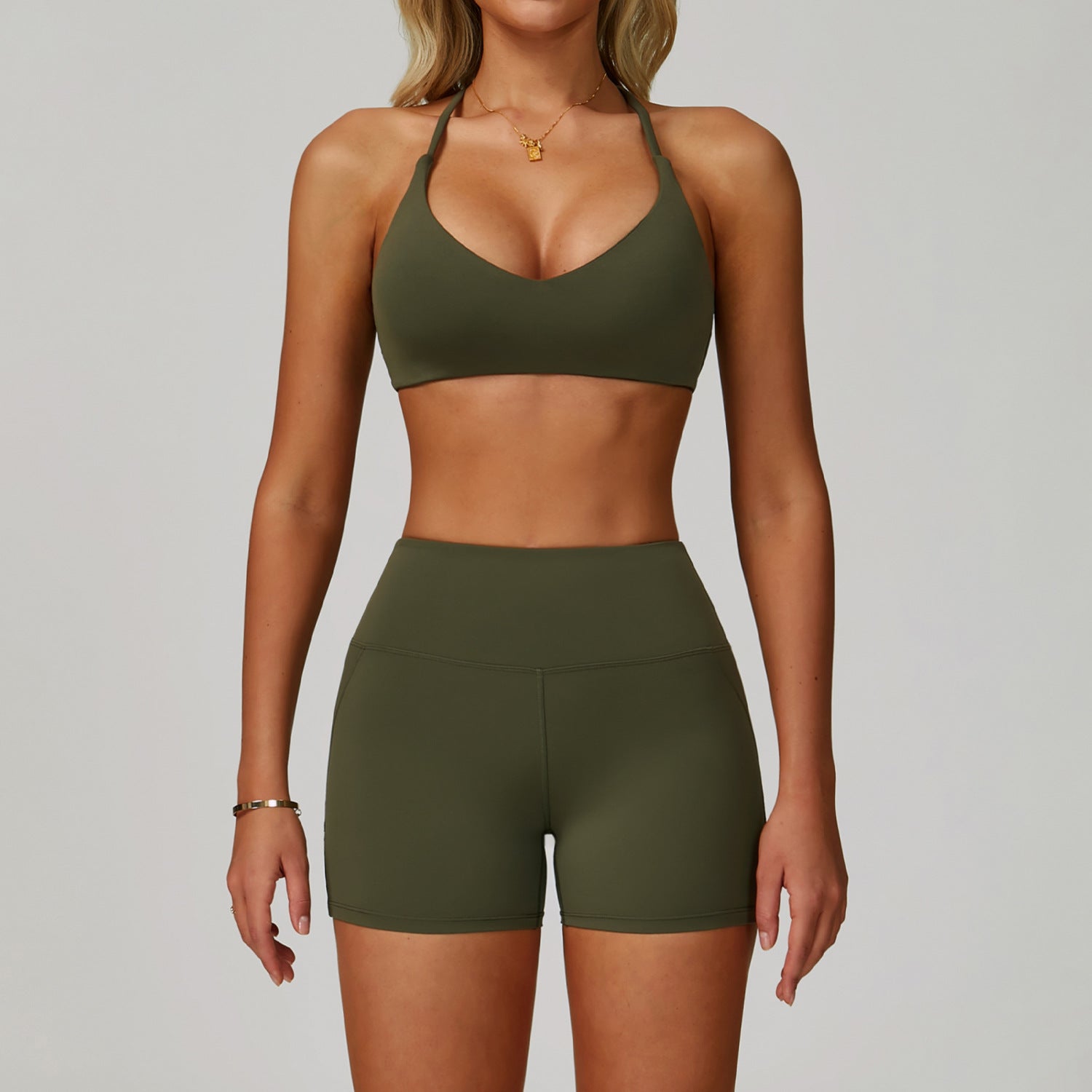 Women's wholesale Backless yoga bras set