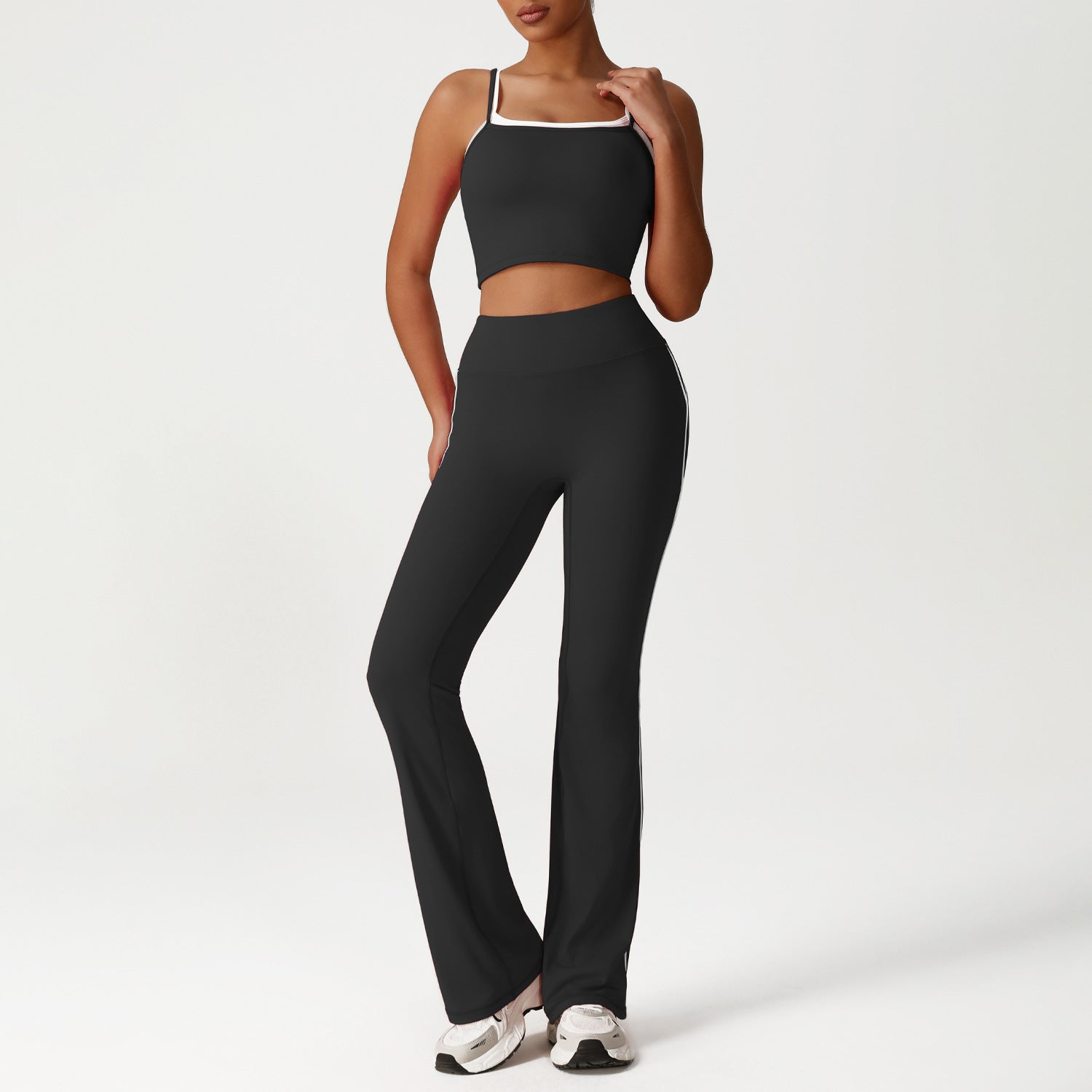 Women's No T-line hip-lifting yoga pants casual set