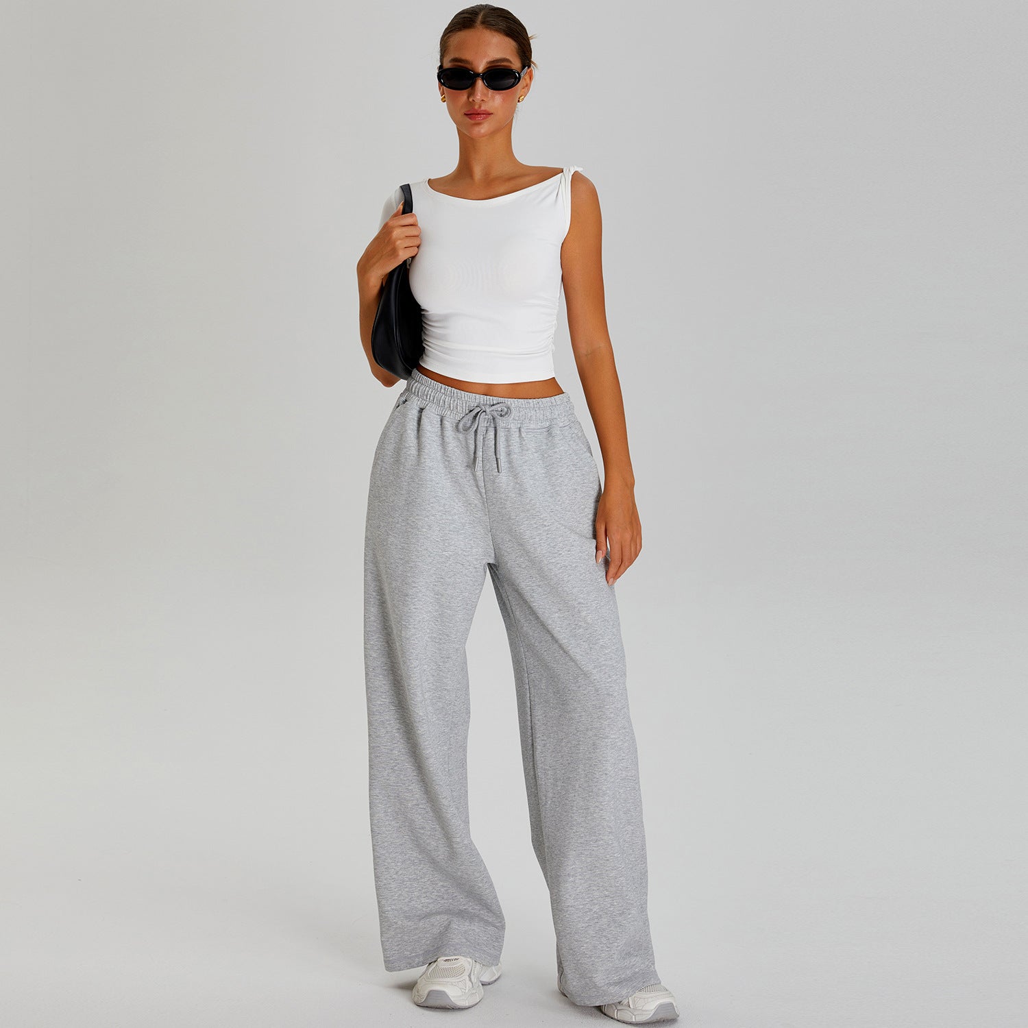 Versatile loose casual pants women's outdoor sports running suit