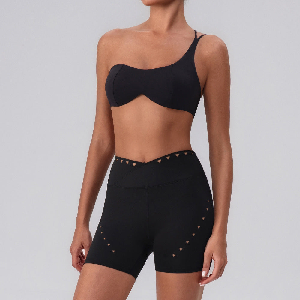Women's quick-drying bras with shorts set