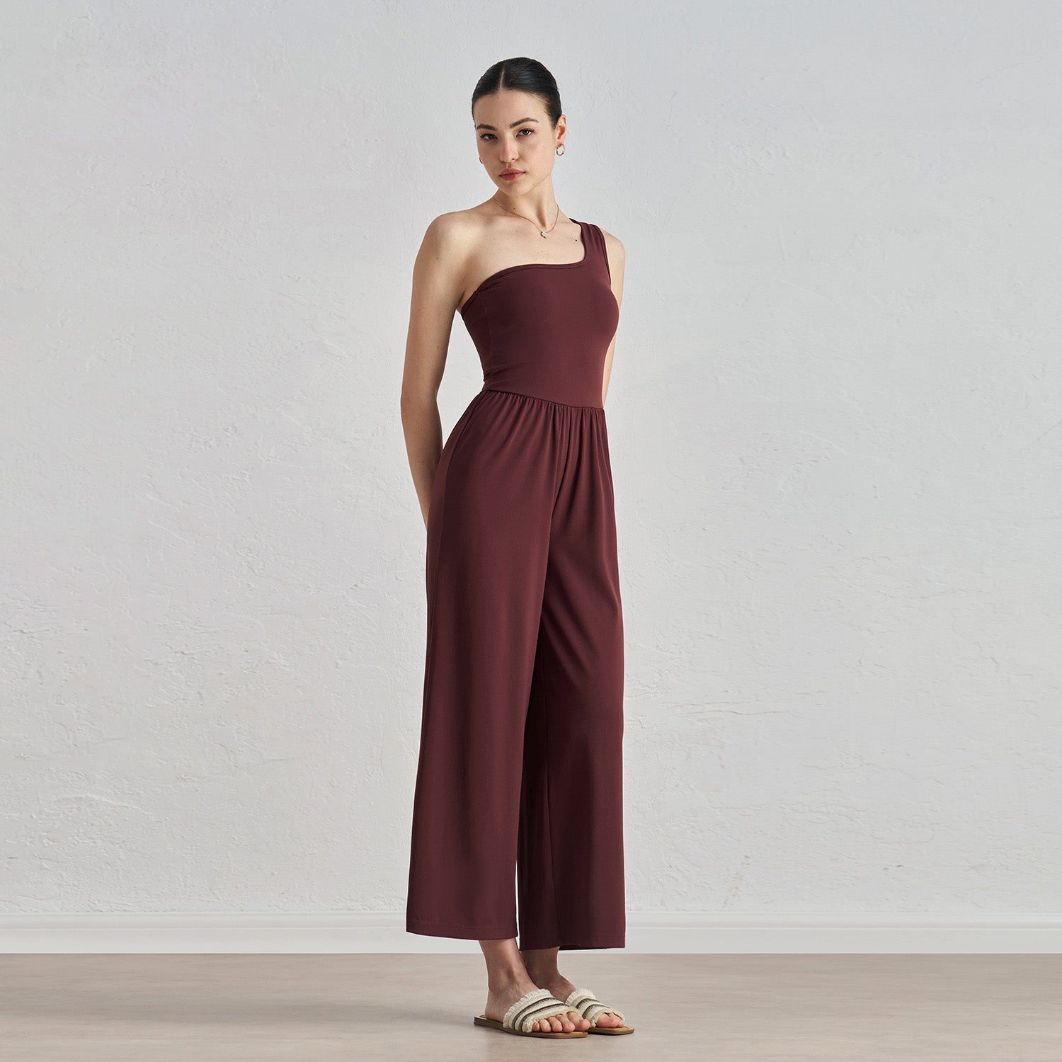 Women's fashion One-shoulder yoga bodysuit