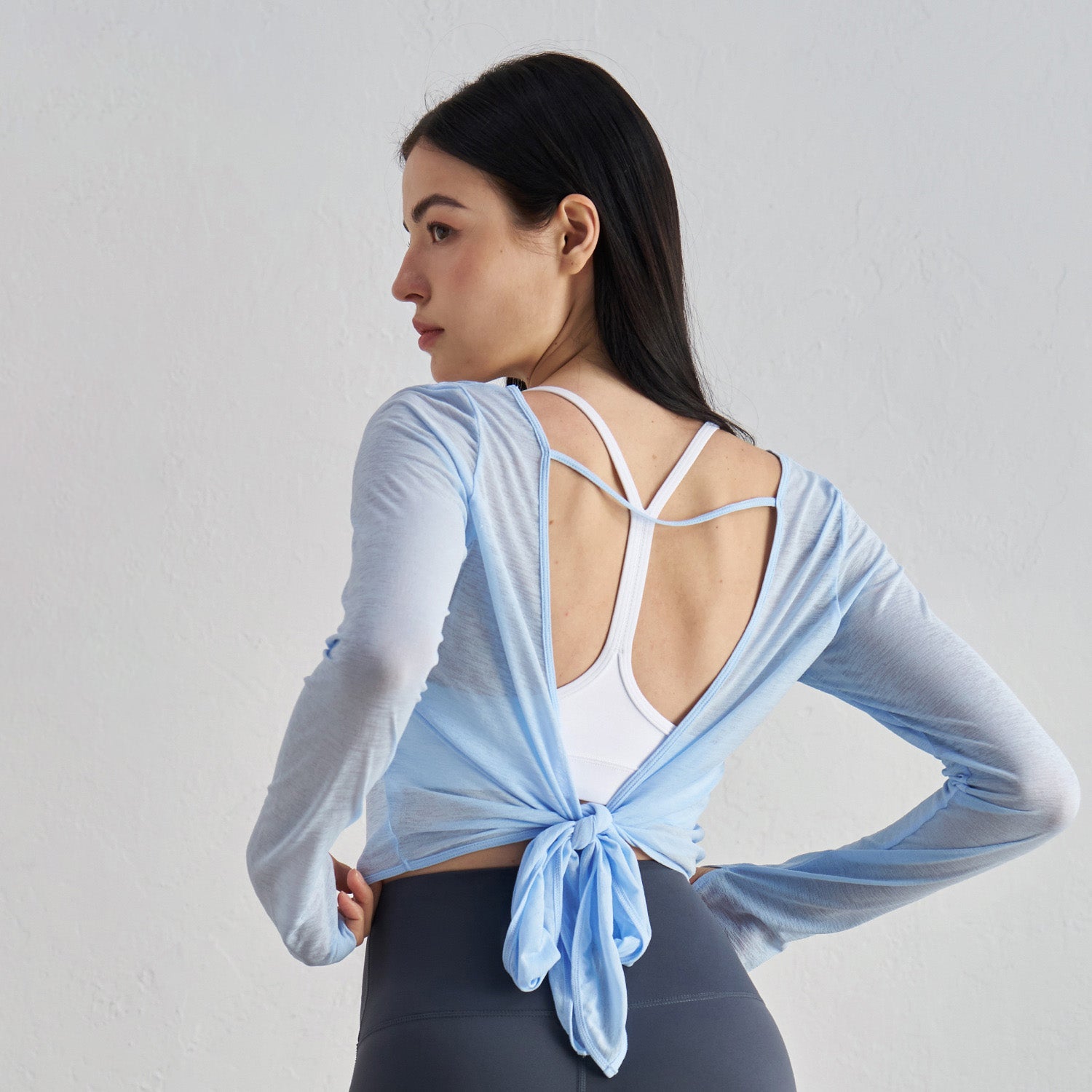 Women's Beautiful back strap sports long sleeve