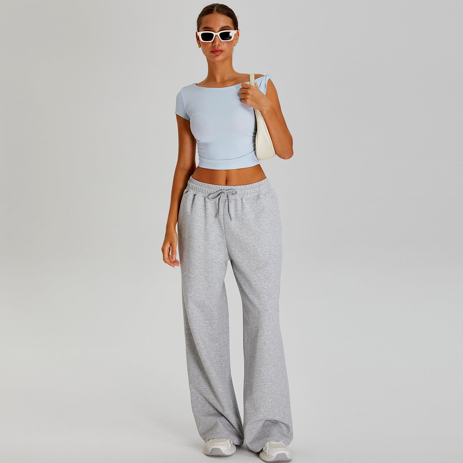 Versatile loose casual pants women's outdoor sports running suit