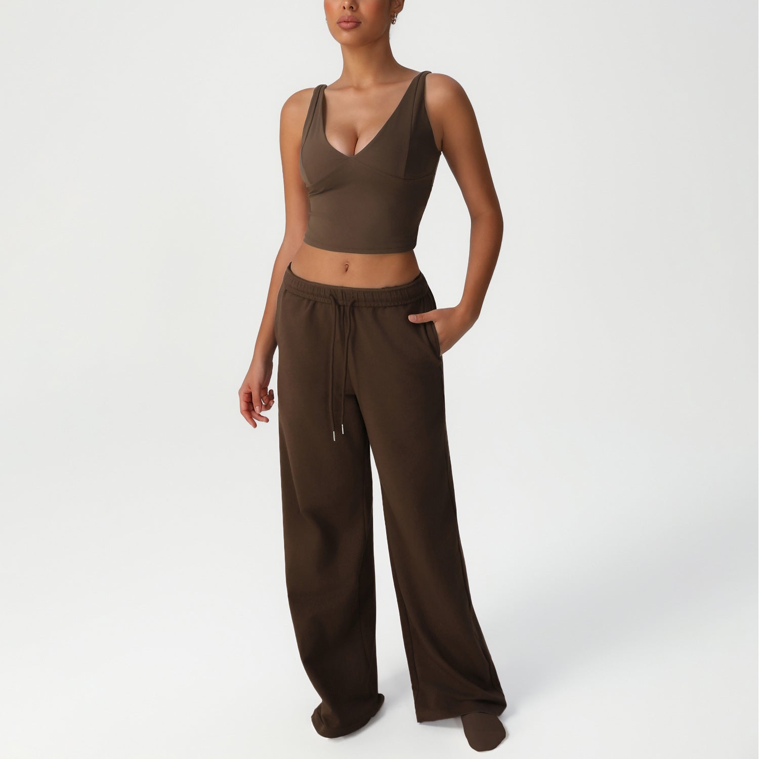 Women's wholesale Vest running fitness suit