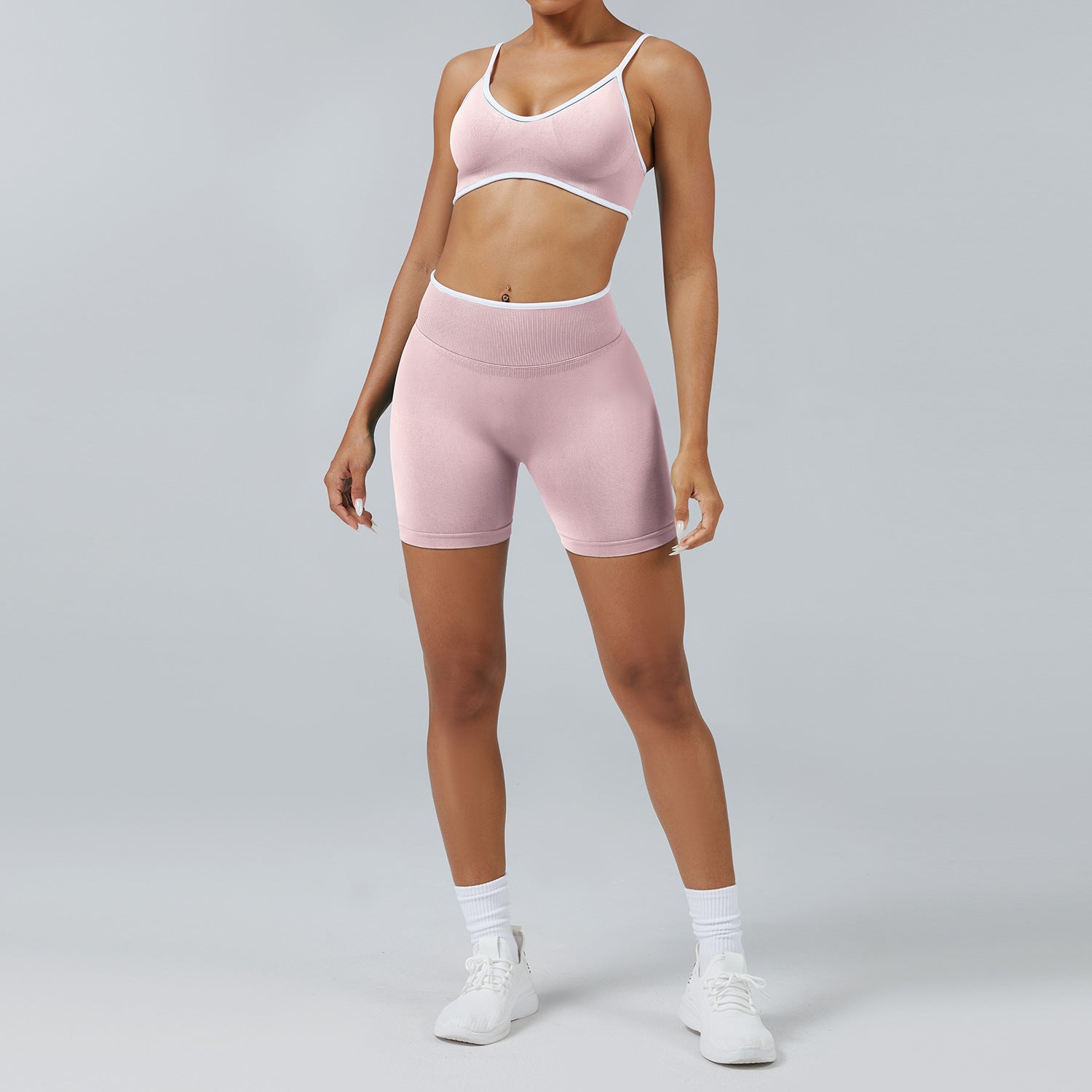 Women's wholesale quick-drying bras with shorts yoga set