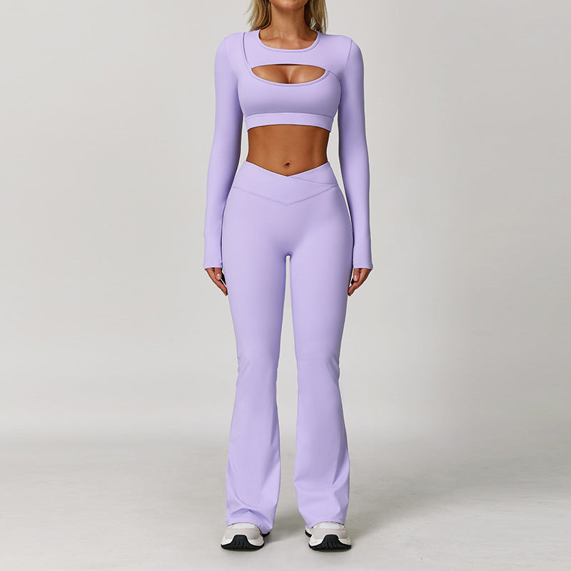Women's beautiful long sleeve sports suit