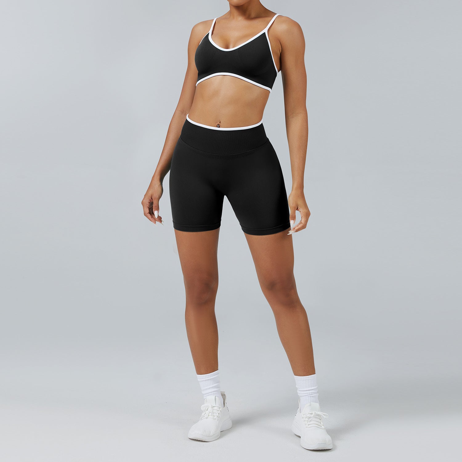 Women's wholesale quick-drying bras with shorts yoga set