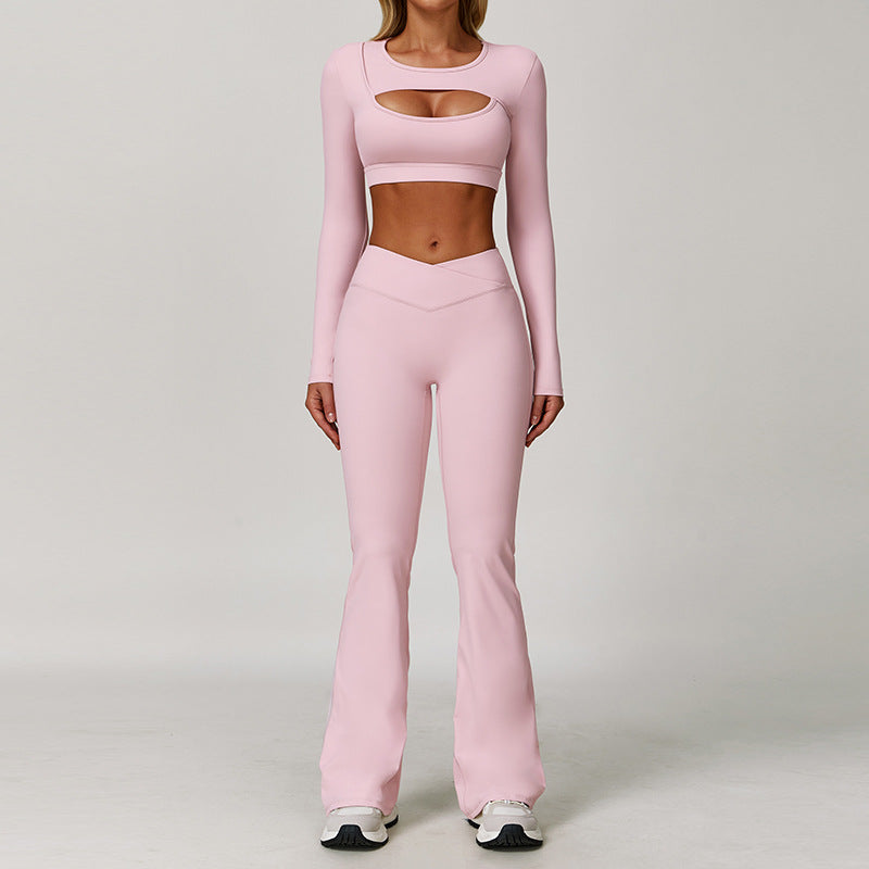 Women's beautiful long sleeve sports suit