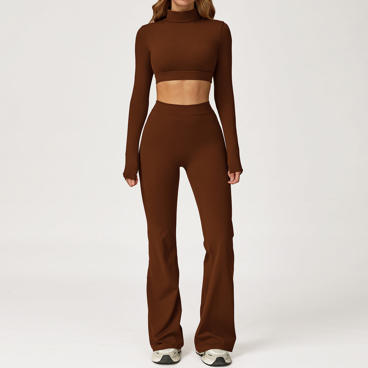 Women's beautiful long sleeve with pants fitness set