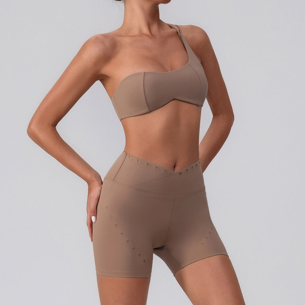Women's quick-drying bras with shorts set