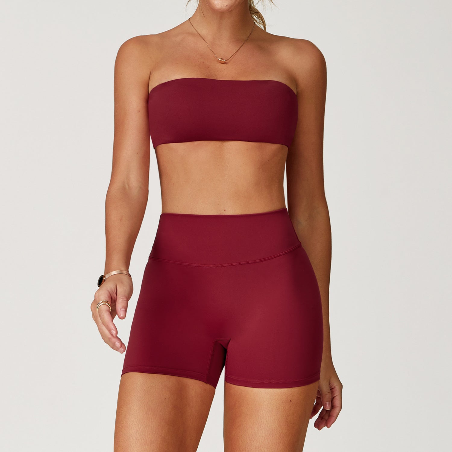 Women's sexy Tube Top Shorts Set