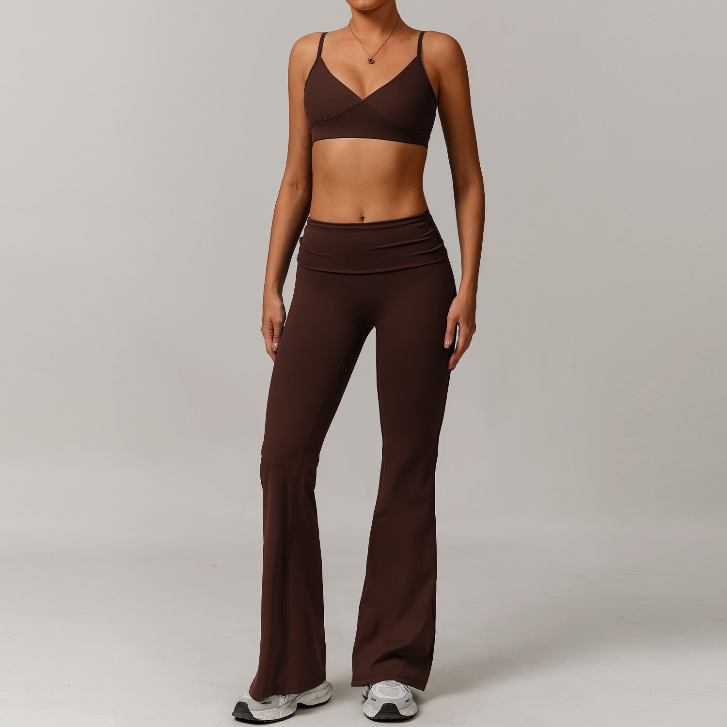 Women's quick-drying bras with long pants set