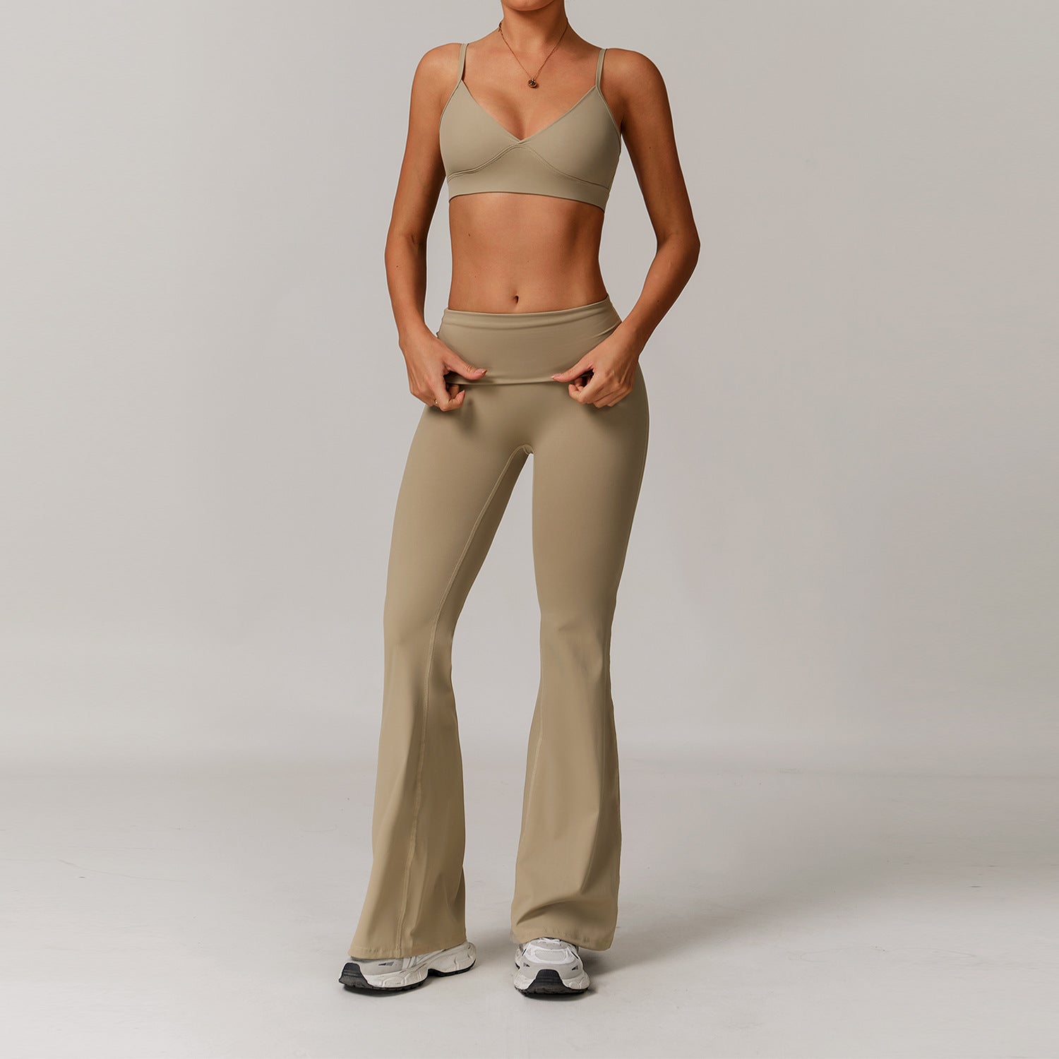 Women's quick-drying bras with long pants set
