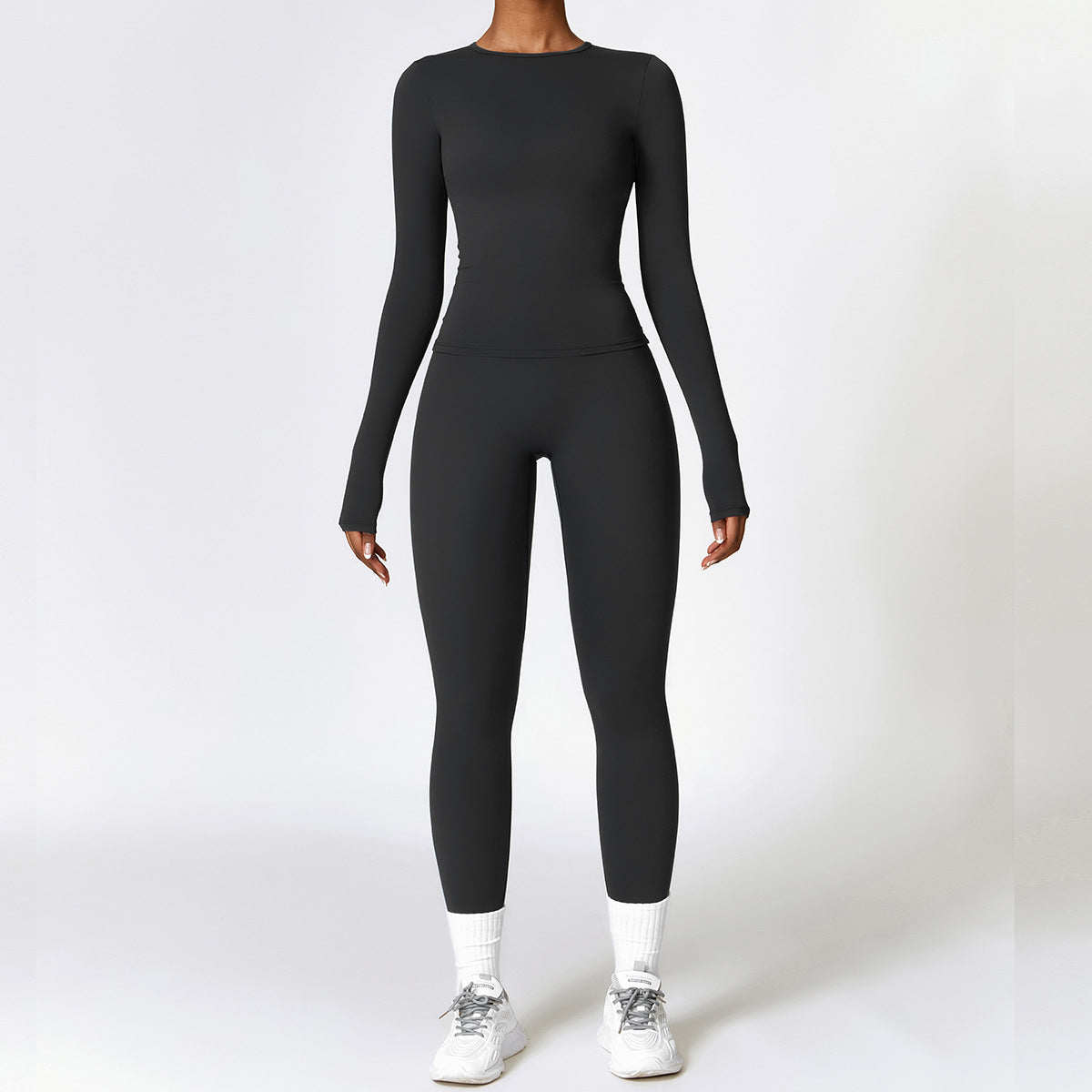 Women's casual long sleeve tops with leggings set