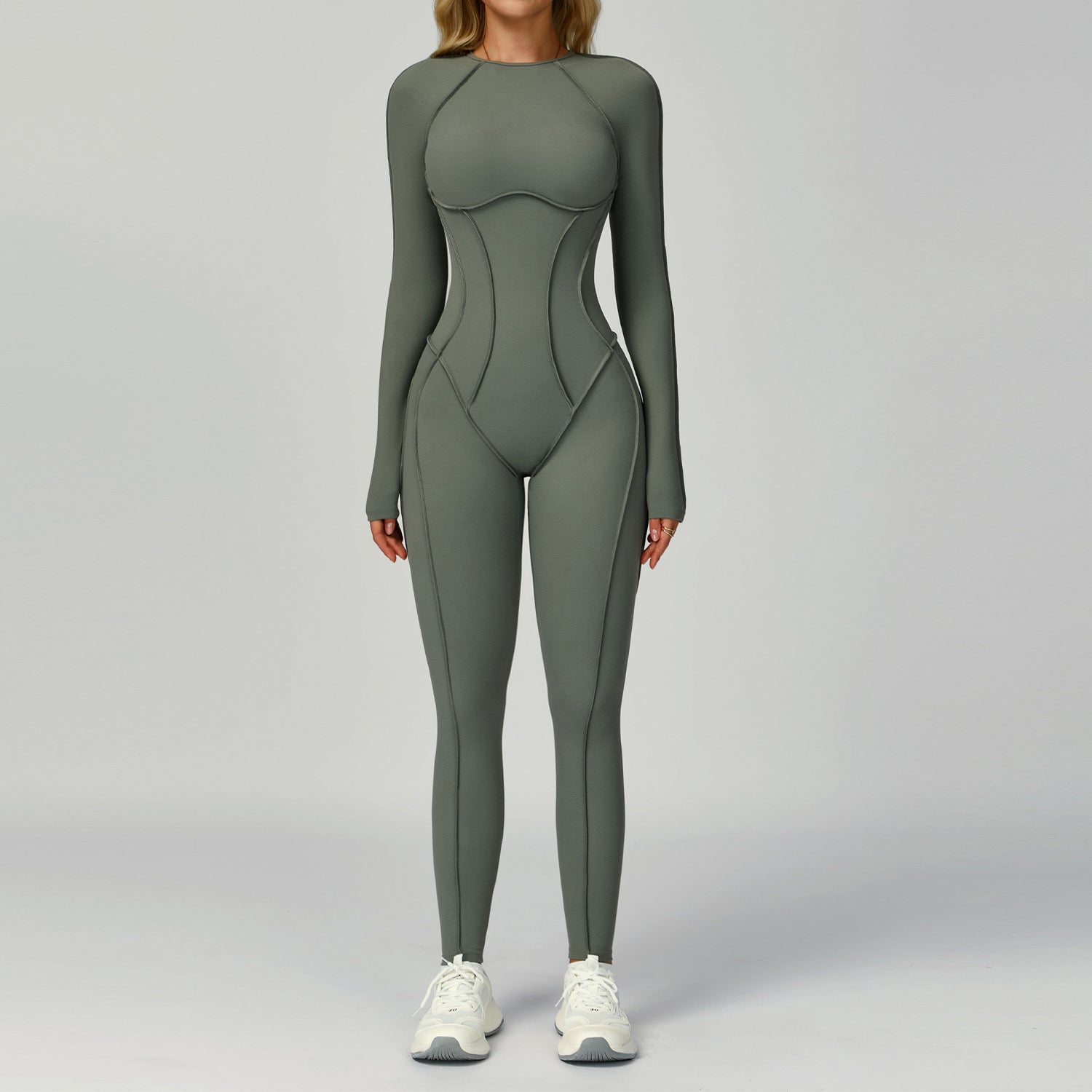 Beautiful back fashion jumpsuit for women running sports fitness wear
