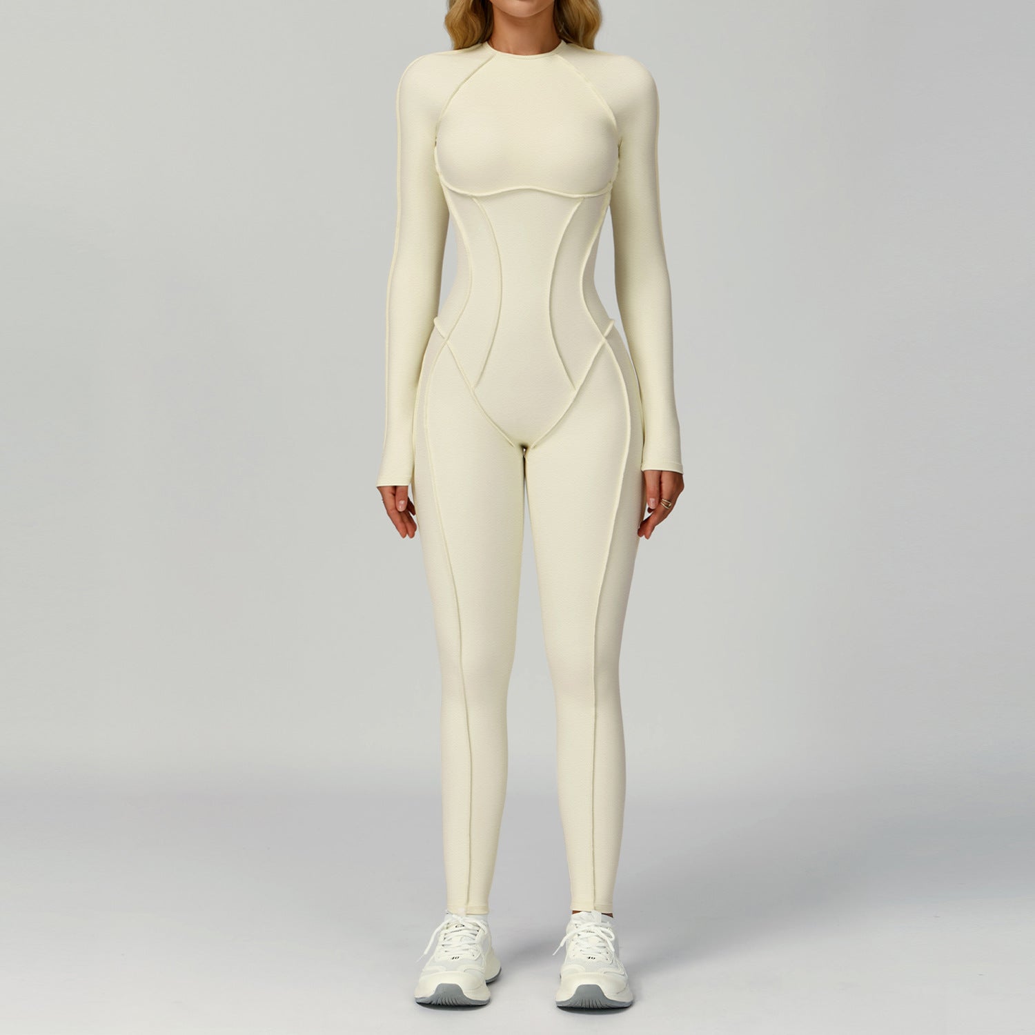 Beautiful back fashion jumpsuit for women running sports fitness wear