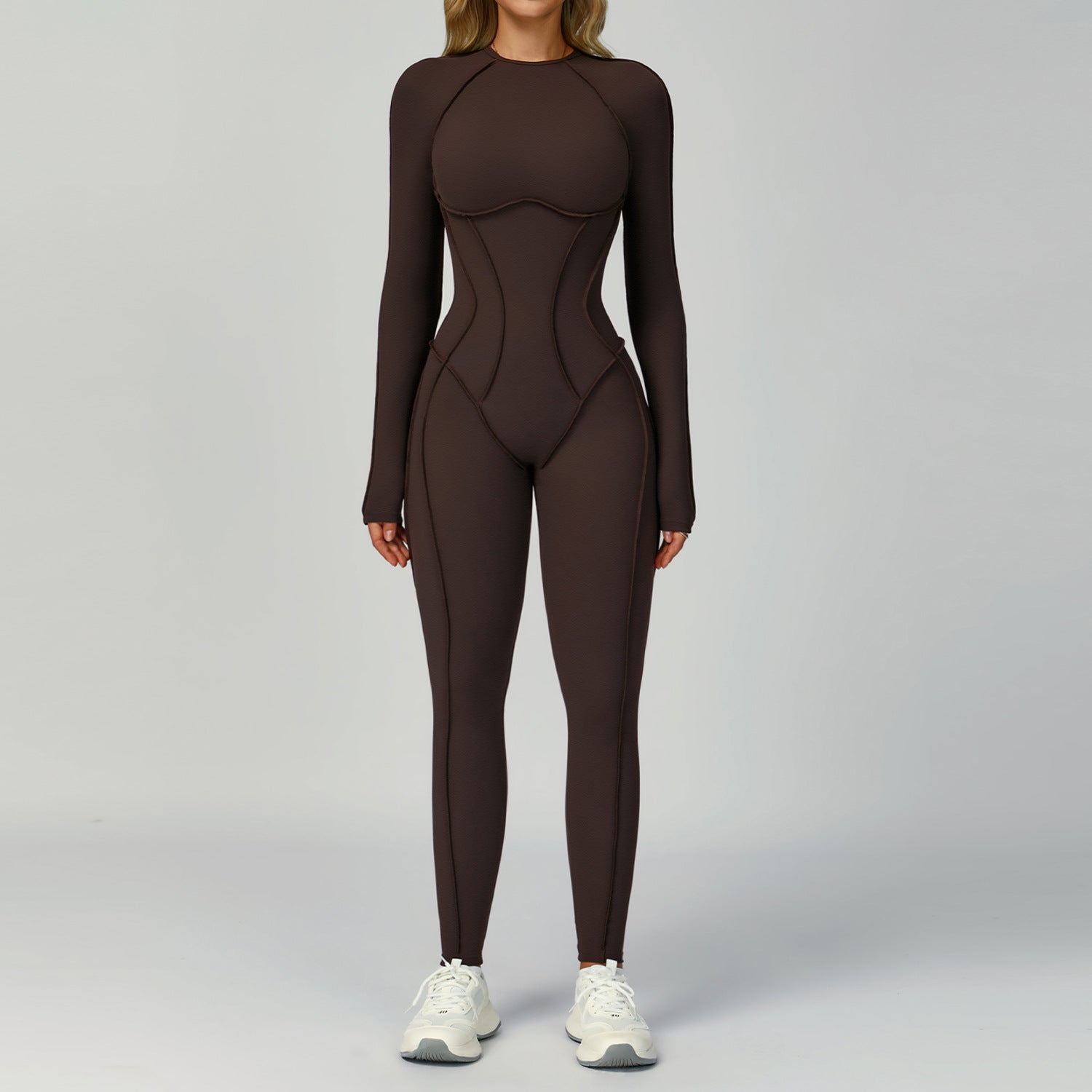 Beautiful back fashion jumpsuit for women running sports fitness wear