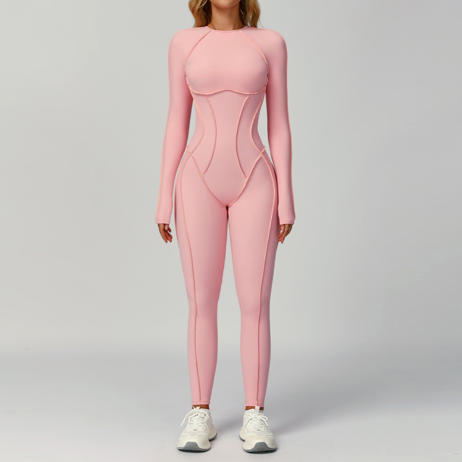 Beautiful back fashion jumpsuit for women running sports fitness wear
