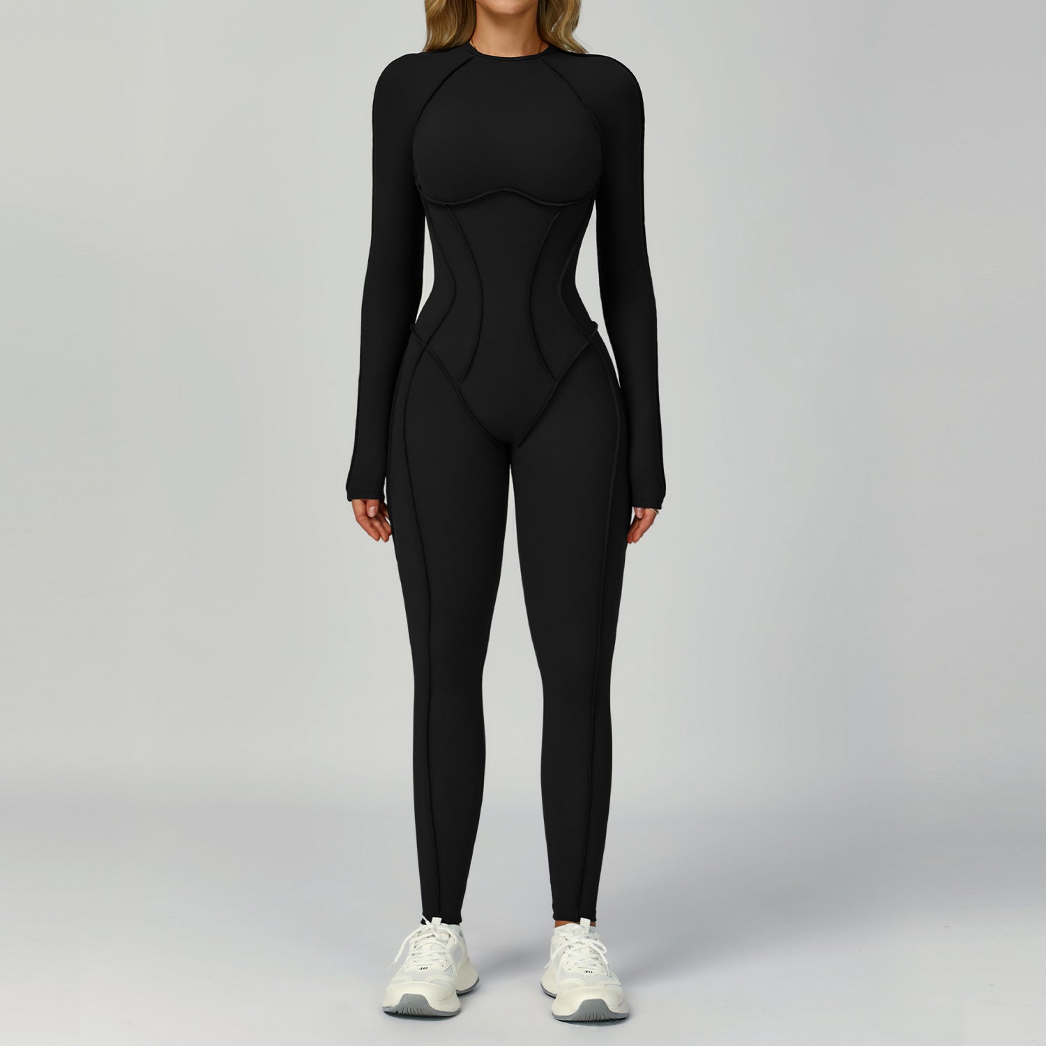 Beautiful back fashion jumpsuit for women running sports fitness wear