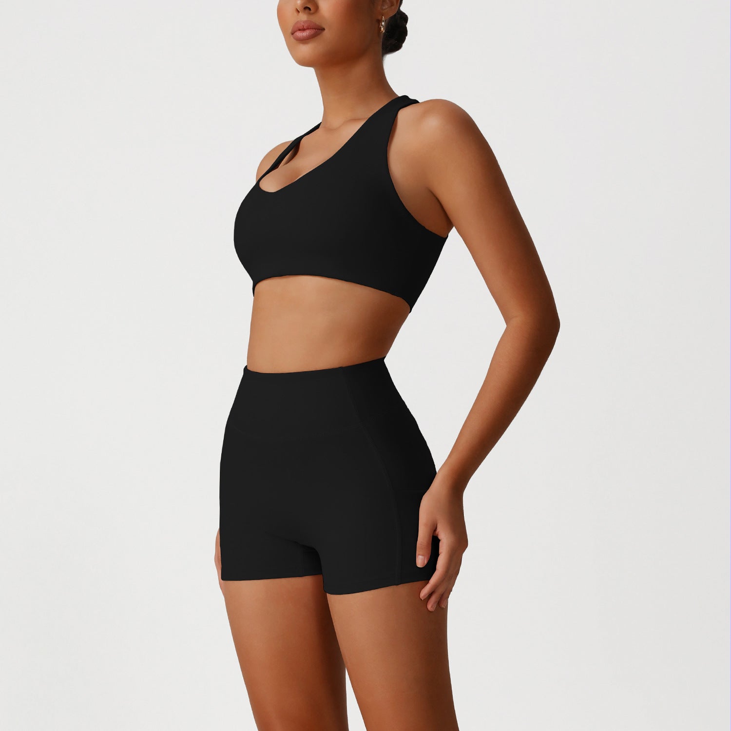 Women's New nude quick-drying tight fitness sports suit