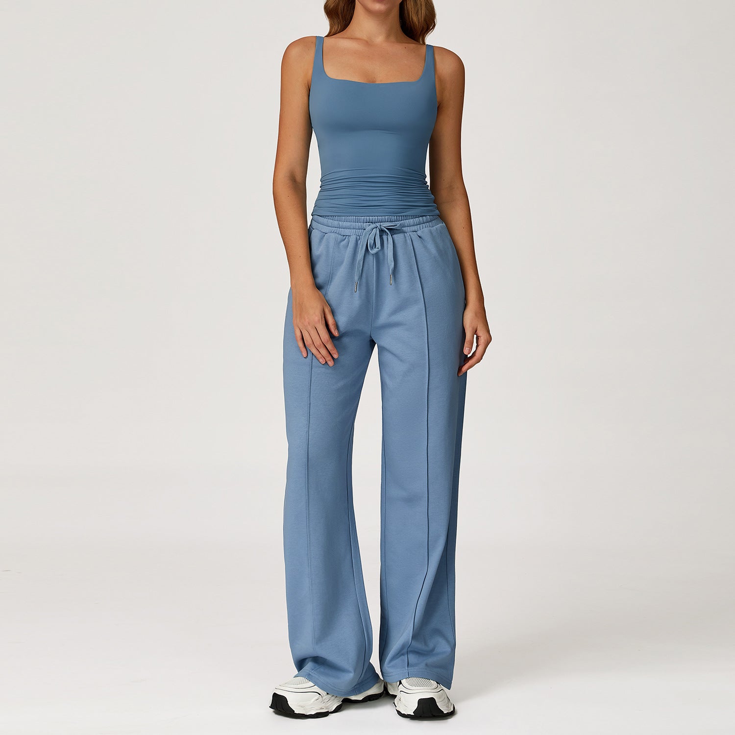 Casual sports bras with sweatpants set