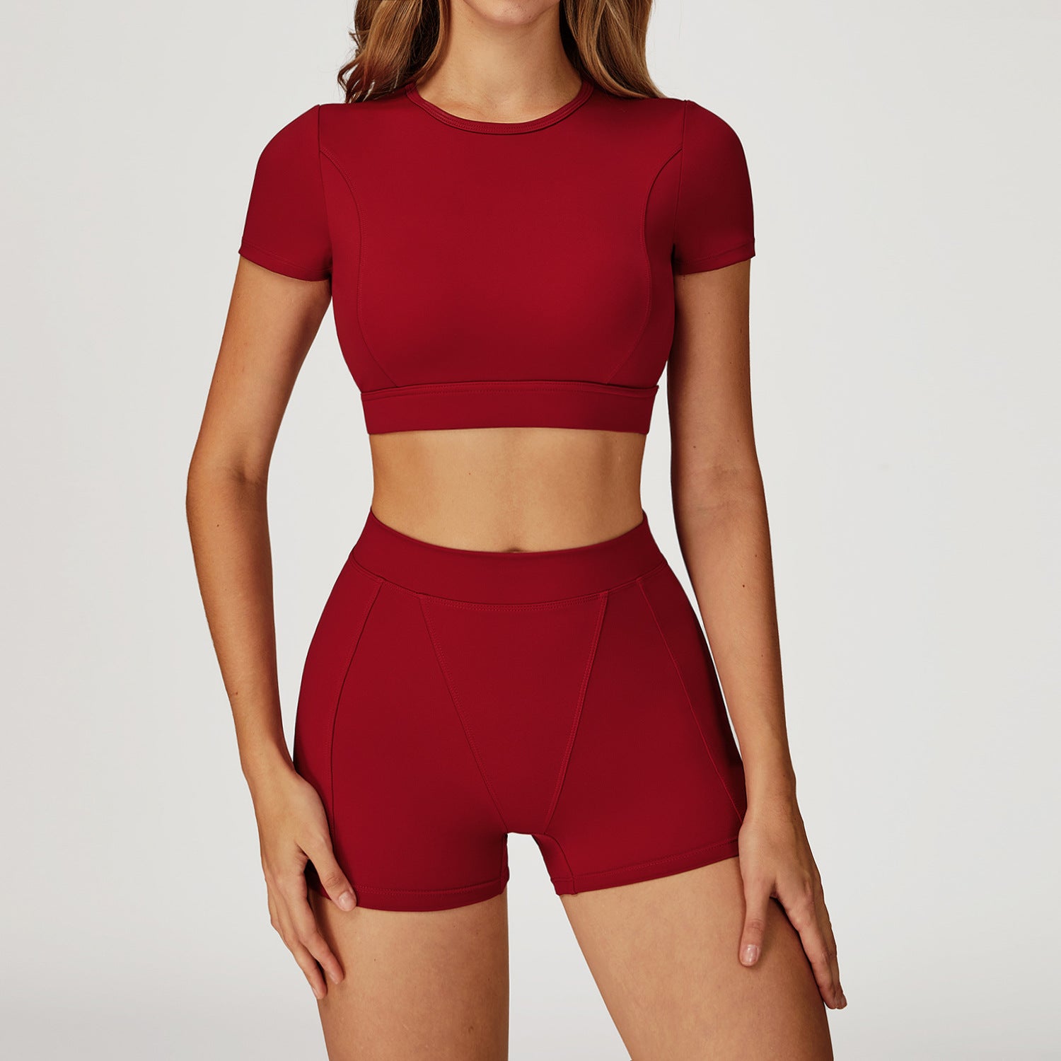 Quick-drying short sleeve shirts with shorts sports set