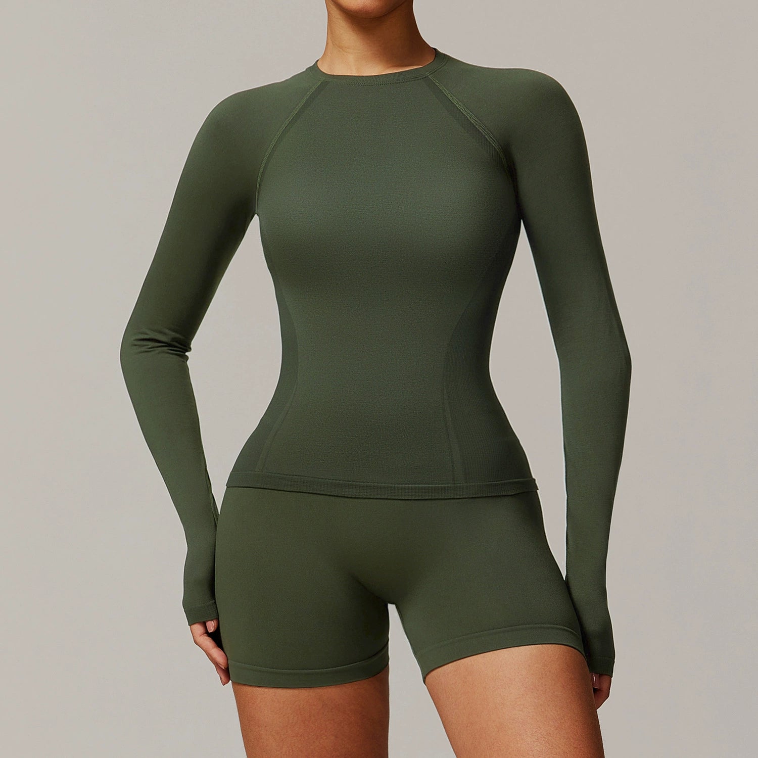 Women's long sleeve with shorts Sports Suit